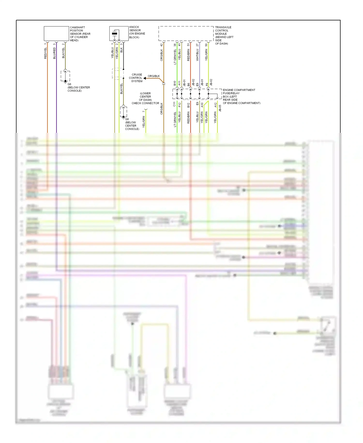 Kia Spectra I facelift (2001-2004) blu/red wiring diagram  (5 of 5)