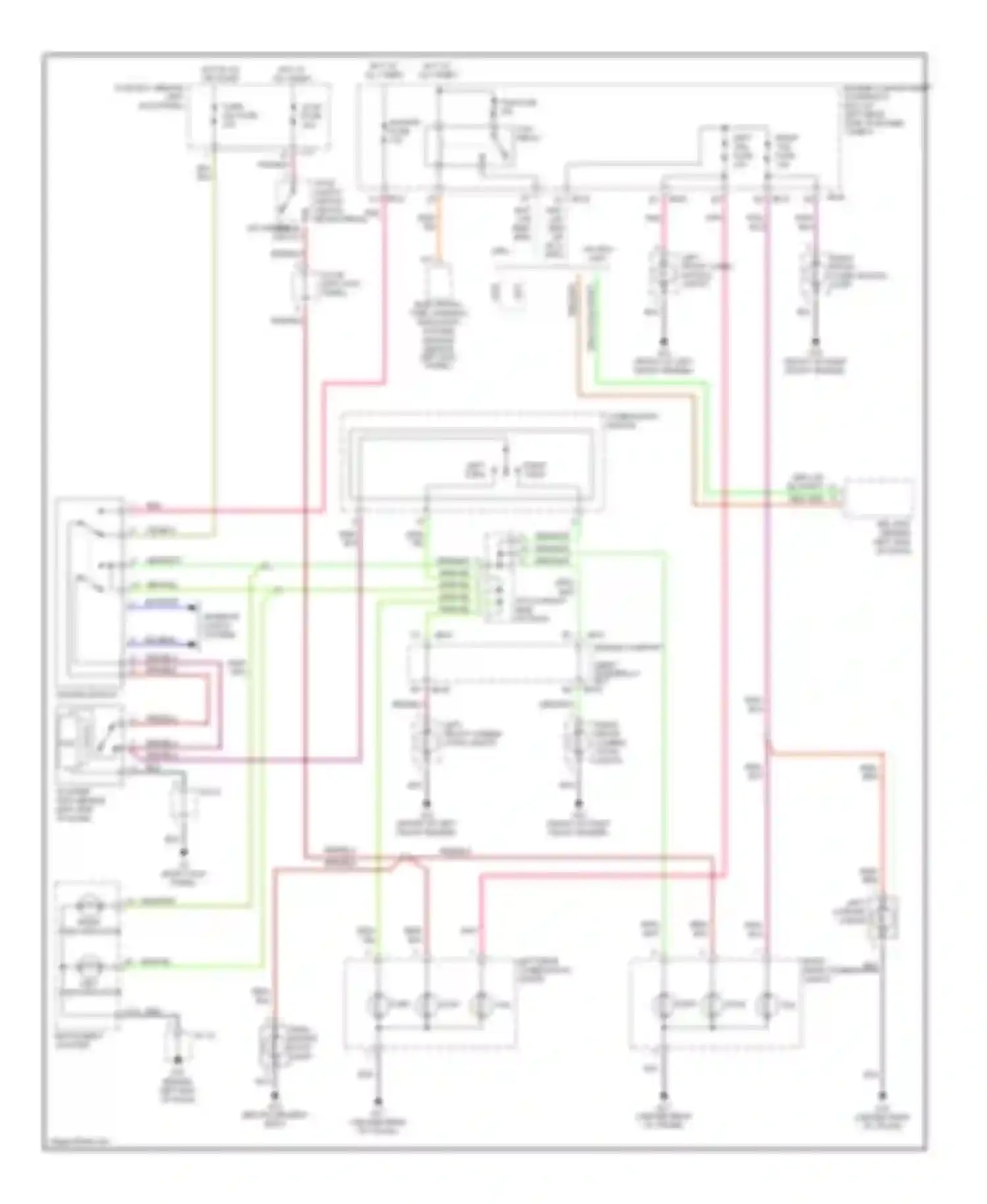 Wiring diagram grn (or for Kia Spectra I facelift (2001-2004) (1 of 2)