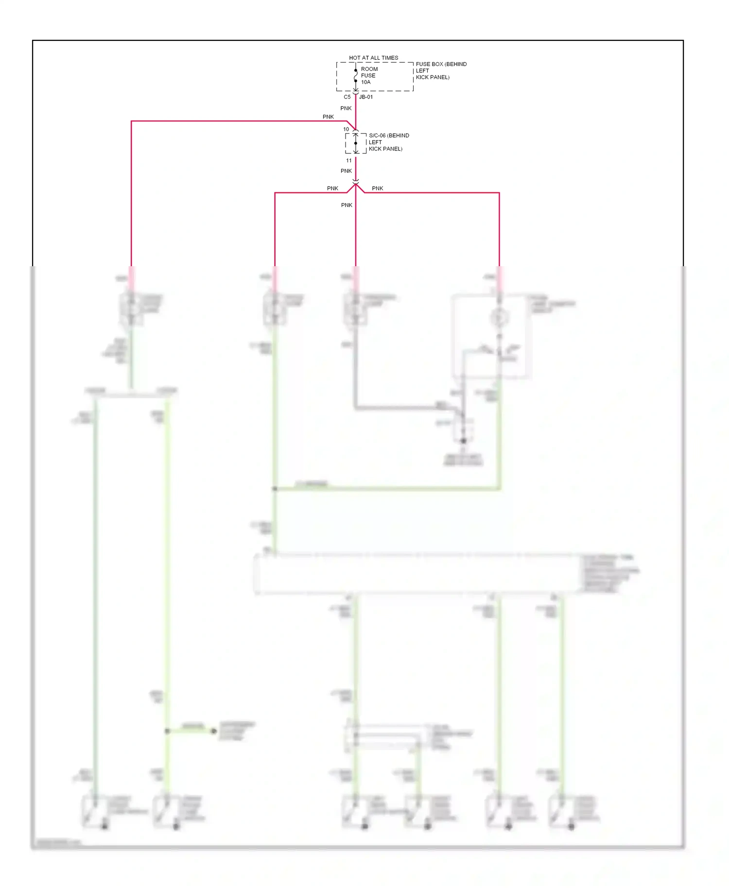 Kia Spectra I facelift (2001-2004) off on wiring diagram  (1 of 1)
