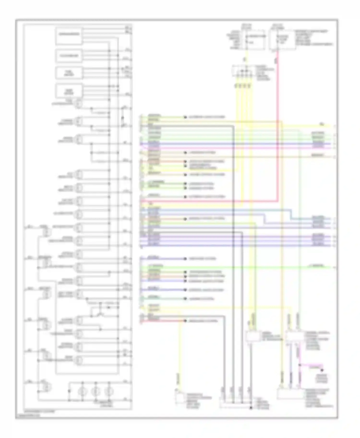 Wiring diagram transmission system engine control system interior lights system for Kia Spectra I facelift (2001-2004) (1 of 1)