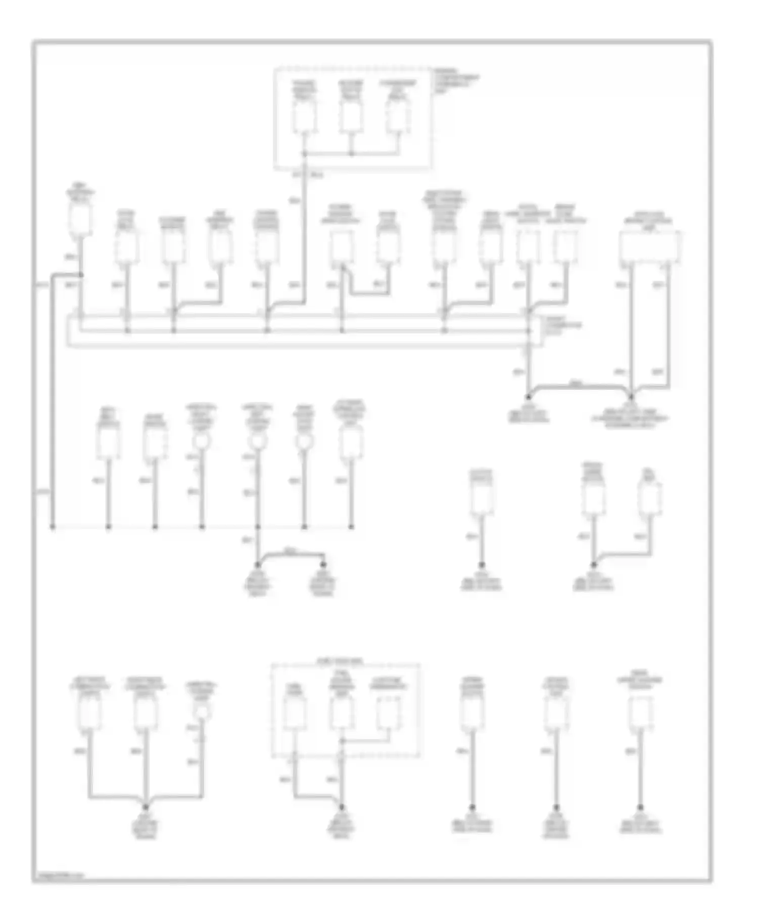 Spectra Kia I (2000-2001): Ground distribution circuit (2 of 2)