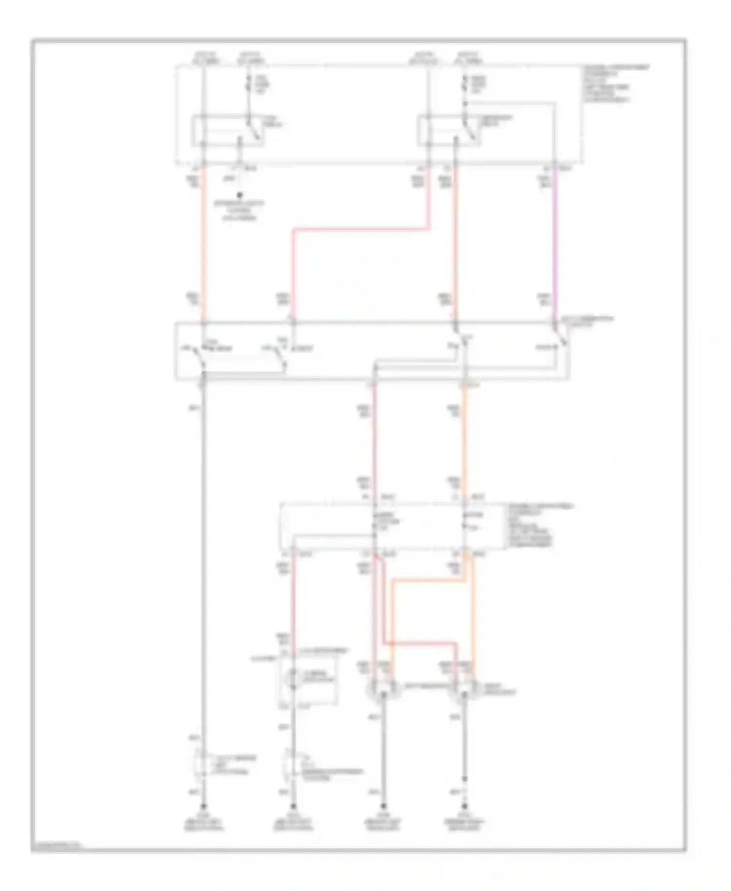 Spectra Kia I (2000-2001): Headlight circuit, without drl