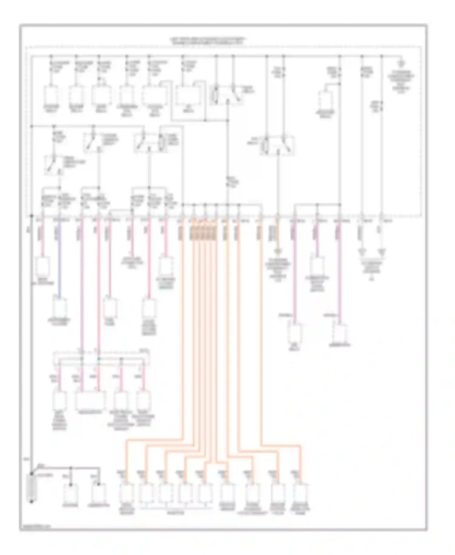 Spectra Kia I (2000-2001): Power distribution circuit (1 of 3)