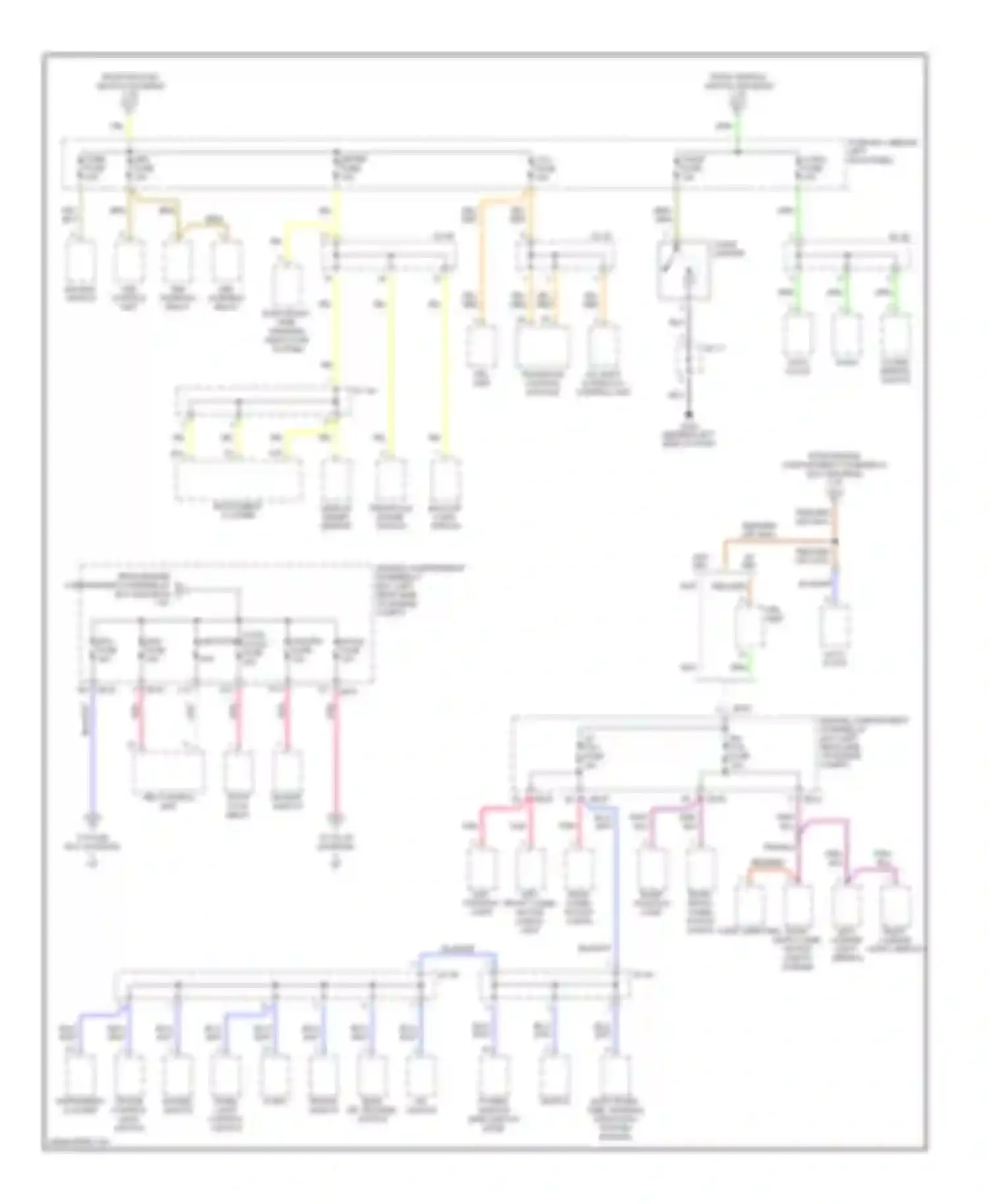 Spectra Kia I (2000-2001): Power distribution circuit (3 of 3)