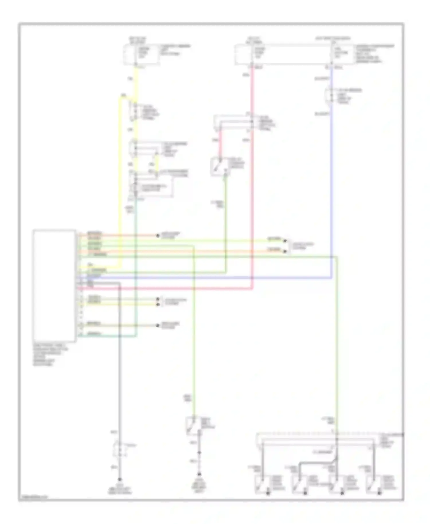 Spectra Kia I (2000-2001): Warning system circuits