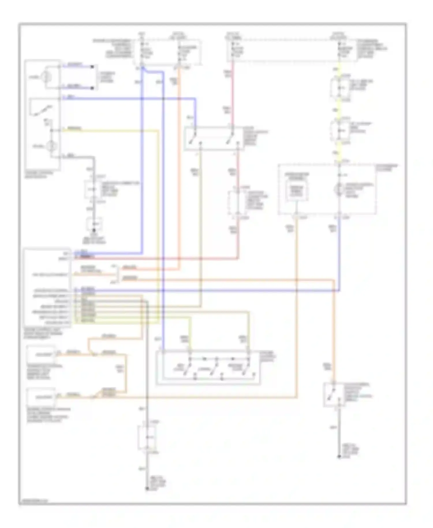 Wiring diagram cruise control main switch for Kia Spectra I (2000-2001) (1 of 3)