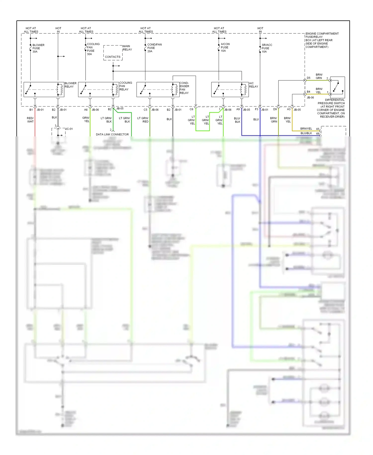 Wiring diagram nca for Kia Spectra I (2000-2001) (8 of 11)
