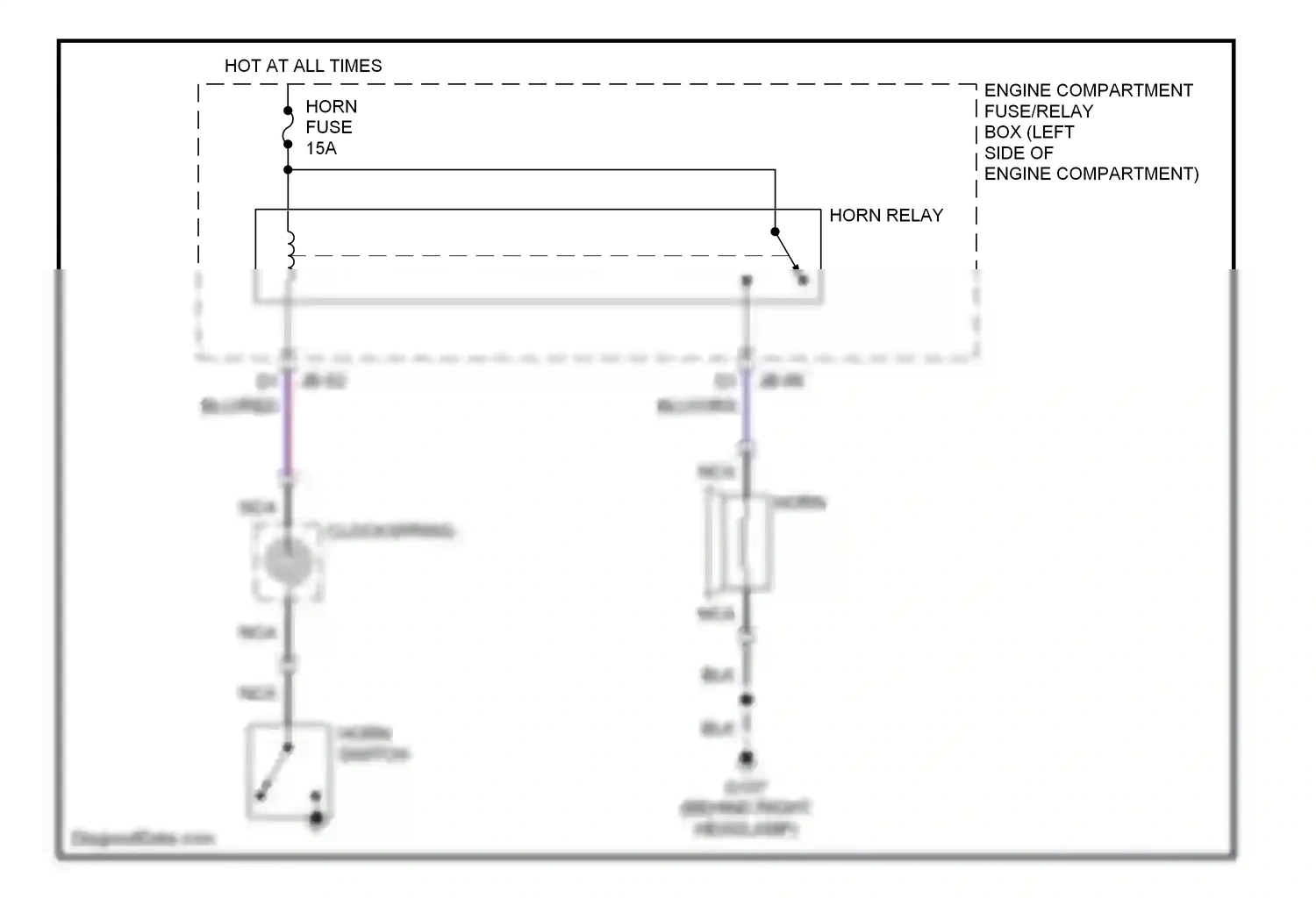 Wiring diagram nca for Kia Spectra I (2000-2001) (7 of 11)