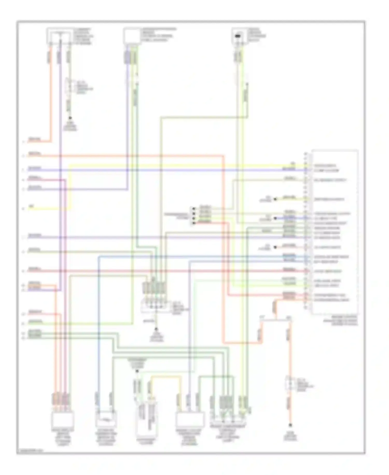 Wiring diagram temp gauge engine coolant for Kia Spectra I (2000-2001) (1 of 1)
