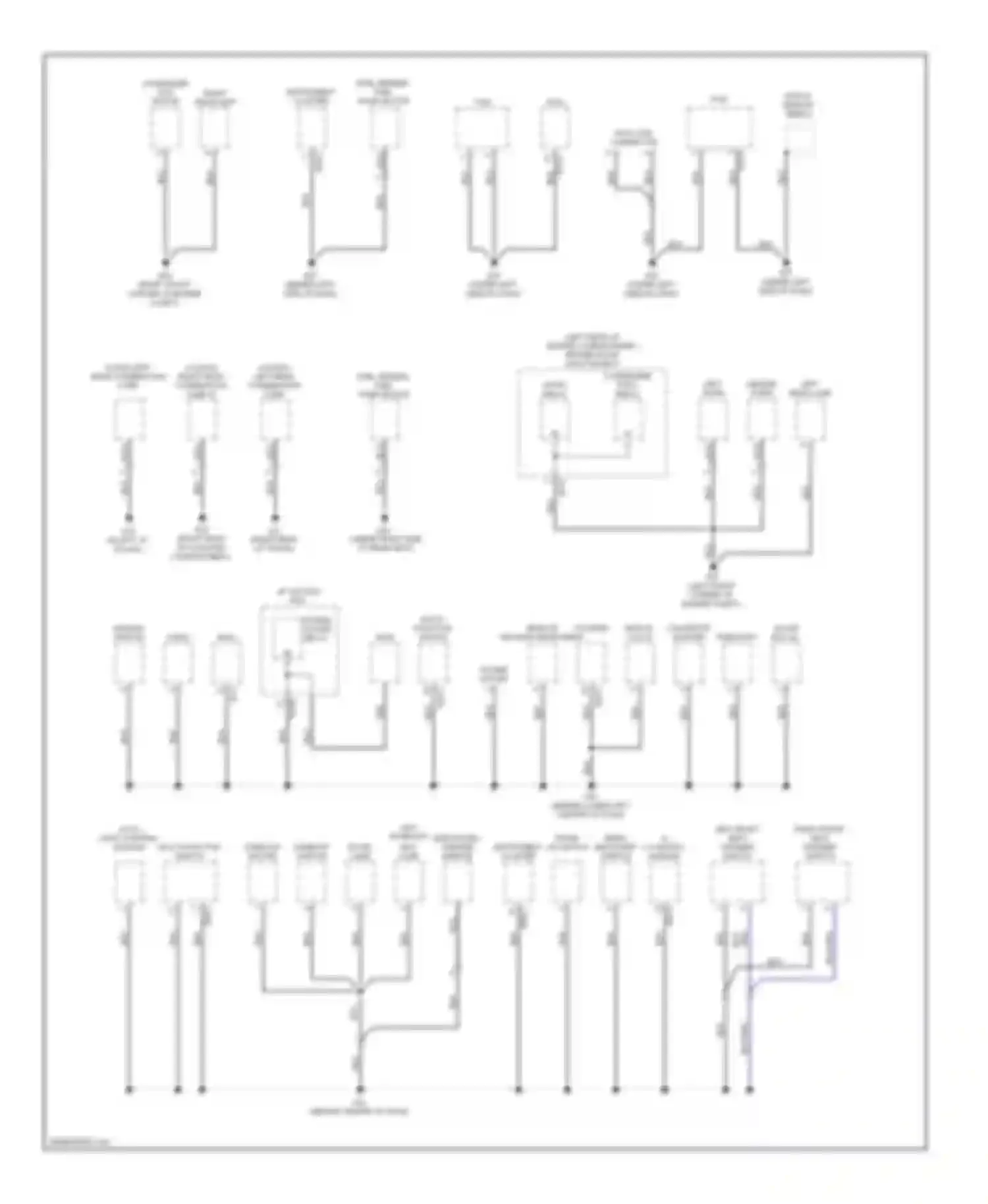 Spectra Kia II (2004-2008): Ground distribution circuit (2 of 2)