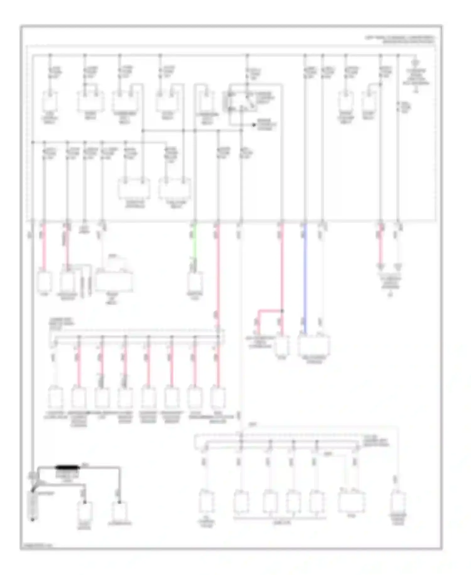 Spectra Kia II (2004-2008): Power distribution circuit (1 of 3)
