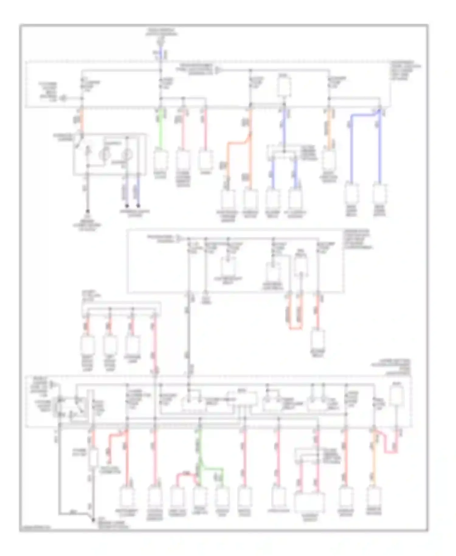 Spectra Kia II (2004-2008): Power distribution circuit (3 of 3)