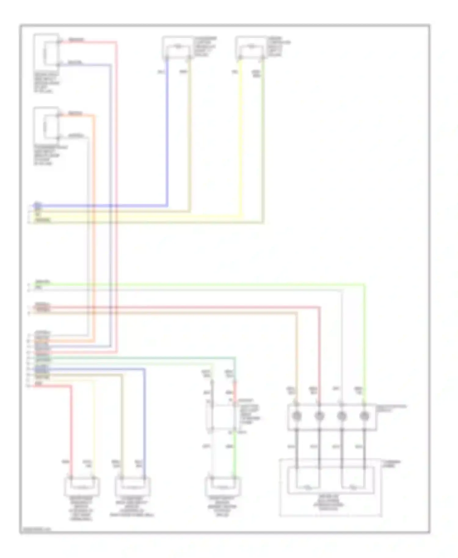 Spectra Kia II (2004-2008): Supplemental restraints circuit (2 of 2)