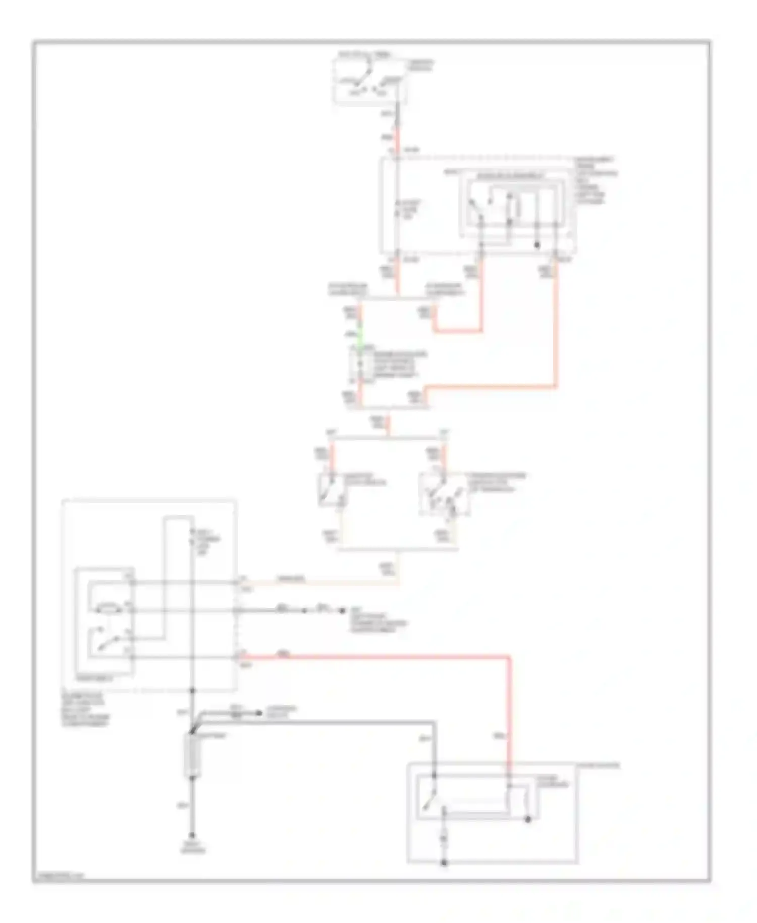 Wiring diagram ignition switch for Kia Spectra II (2004-2008)