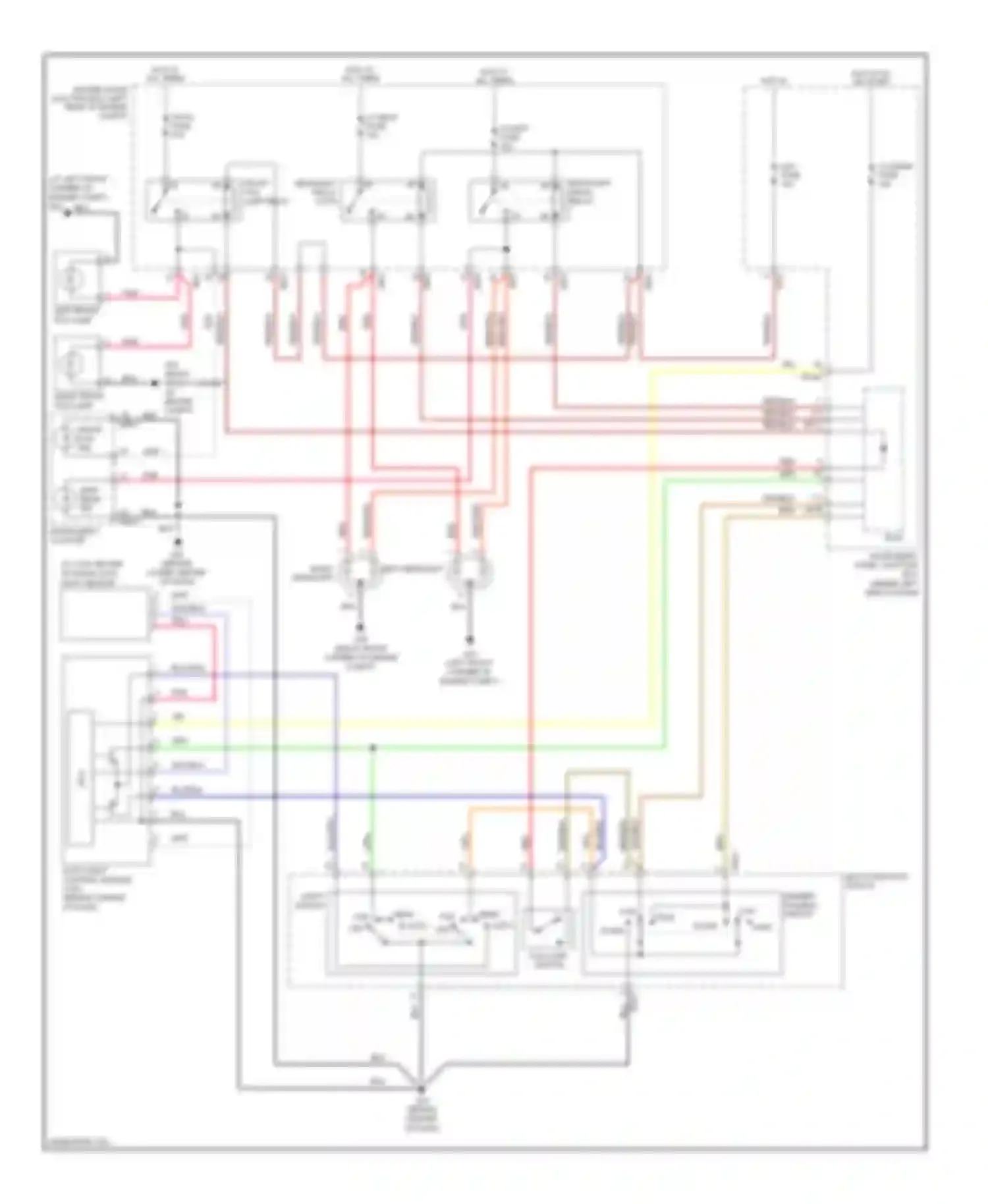 Wiring diagram dimmer, passing switch for Kia Spectra II (2004-2008) (2 of 2)