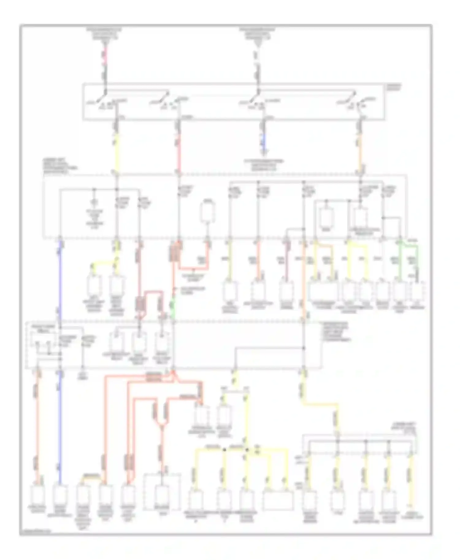 Wiring diagram from engine room junction box for Kia Spectra II (2004-2008) (1 of 1)