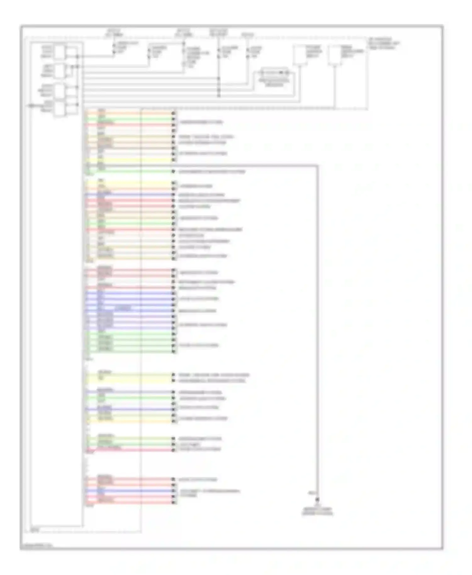 Wiring diagram i/p junction box (under left side of dash, for Kia Spectra II (2004-2008)