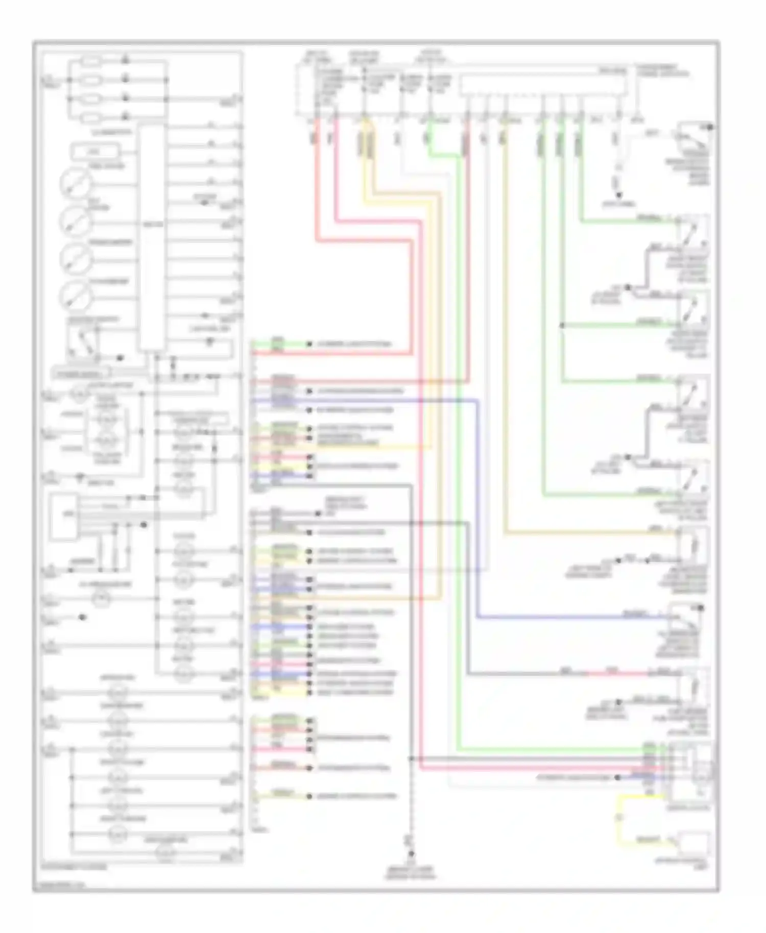 Wiring diagram cruise control system engine controls system for Kia Spectra II (2004-2008)