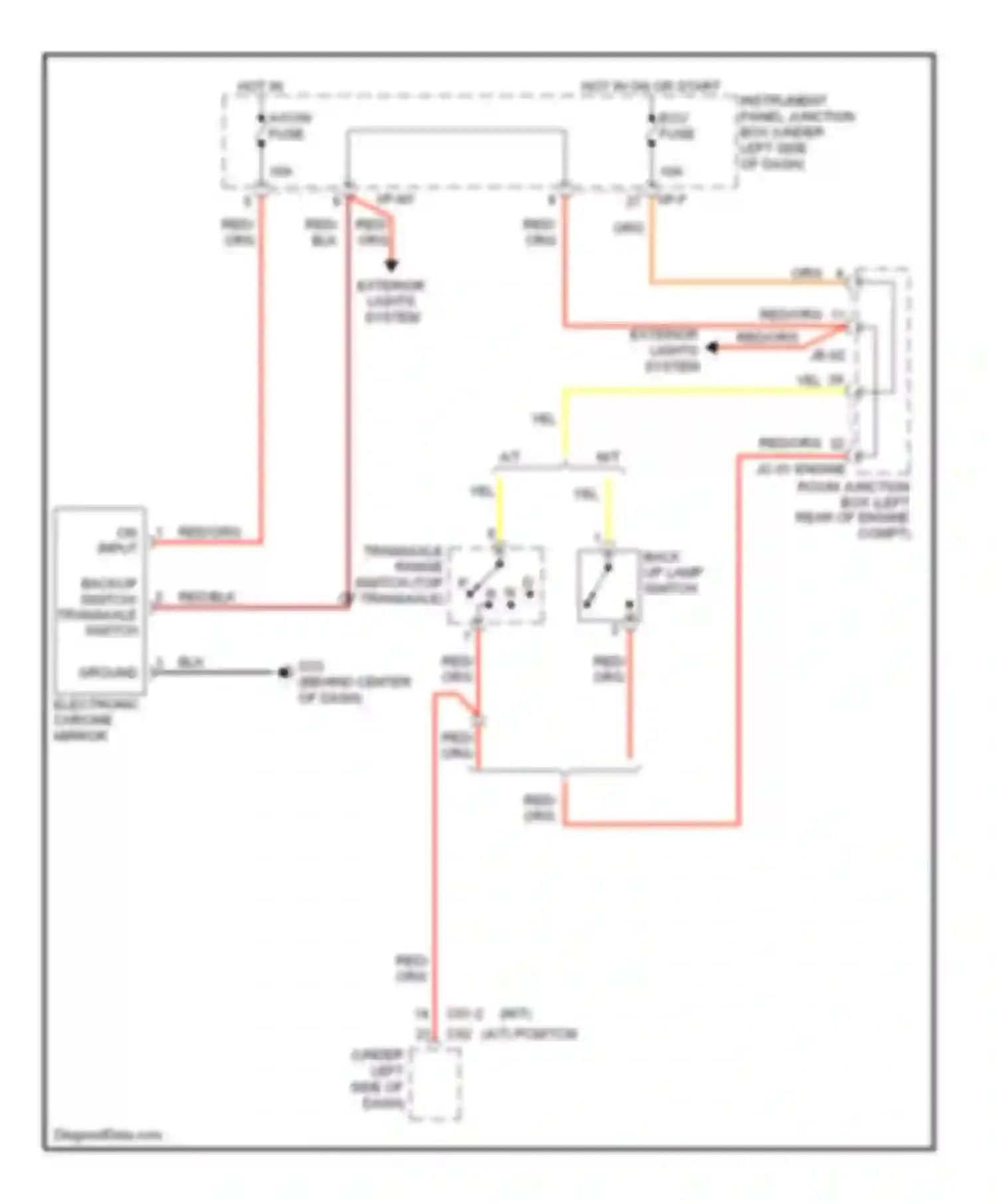 Wiring diagram on input for Kia Spectra II (2004-2008)