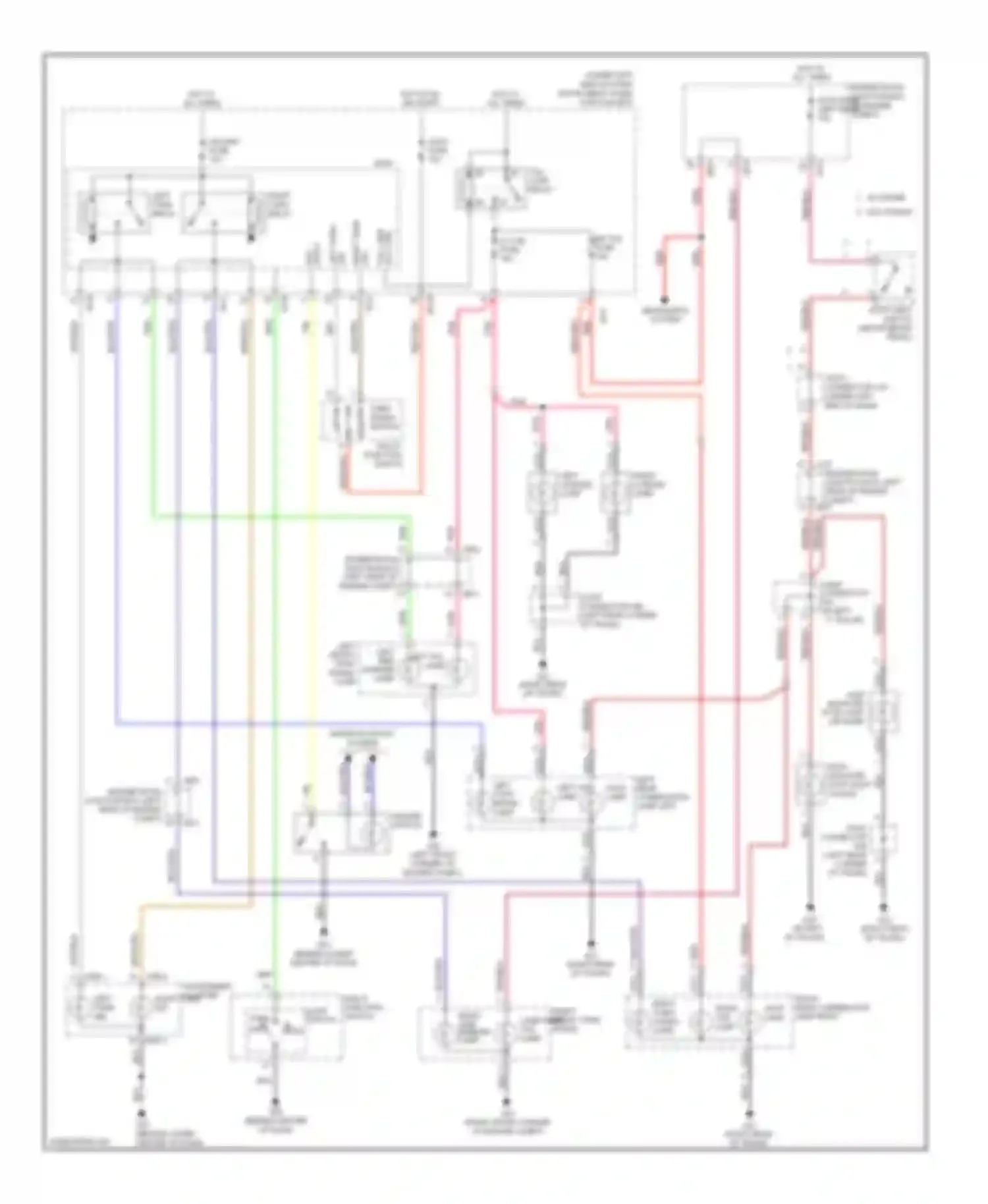Wiring diagram multi- function switch for Kia Spectra II (2004-2008)