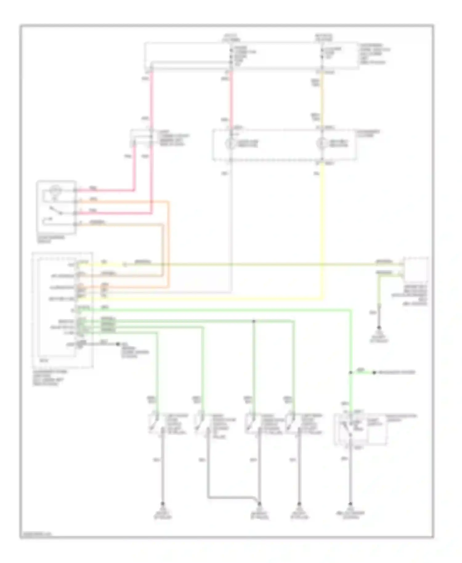 Wiring diagram light switch park for Kia Spectra II (2004-2008) (1 of 1)