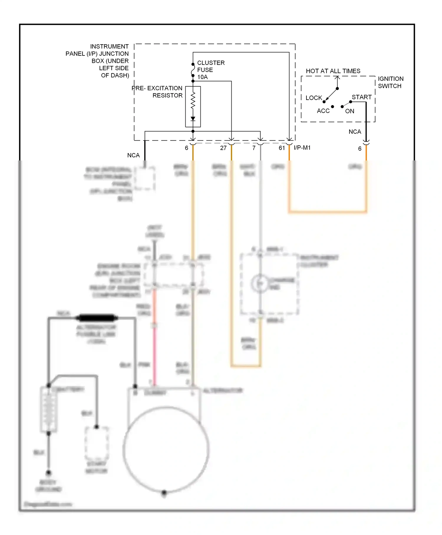 Wiring diagram nca for Kia Spectra II (2004-2008) (21 of 25)