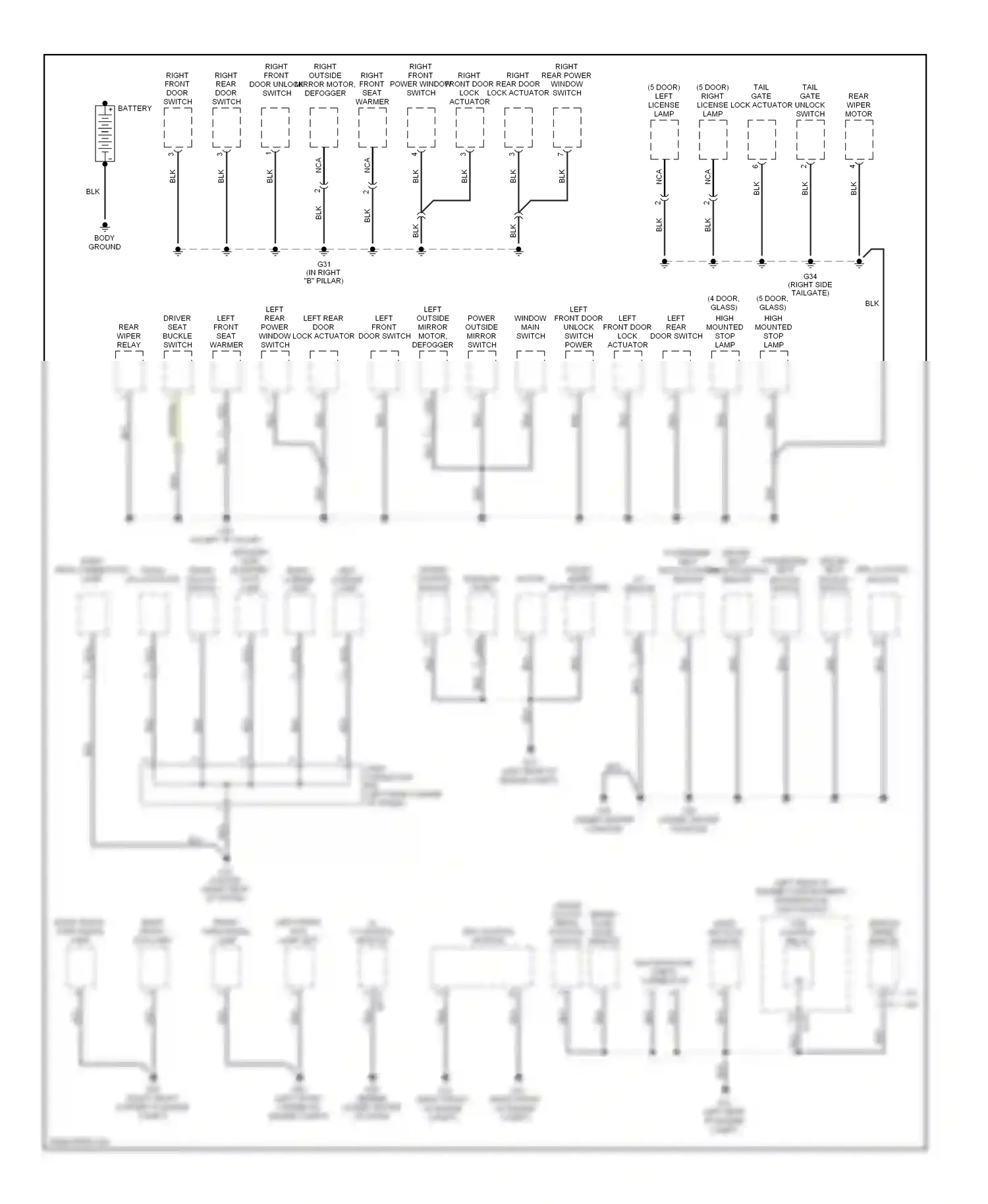 Wiring diagram nca for Kia Spectra II (2004-2008) (12 of 25)