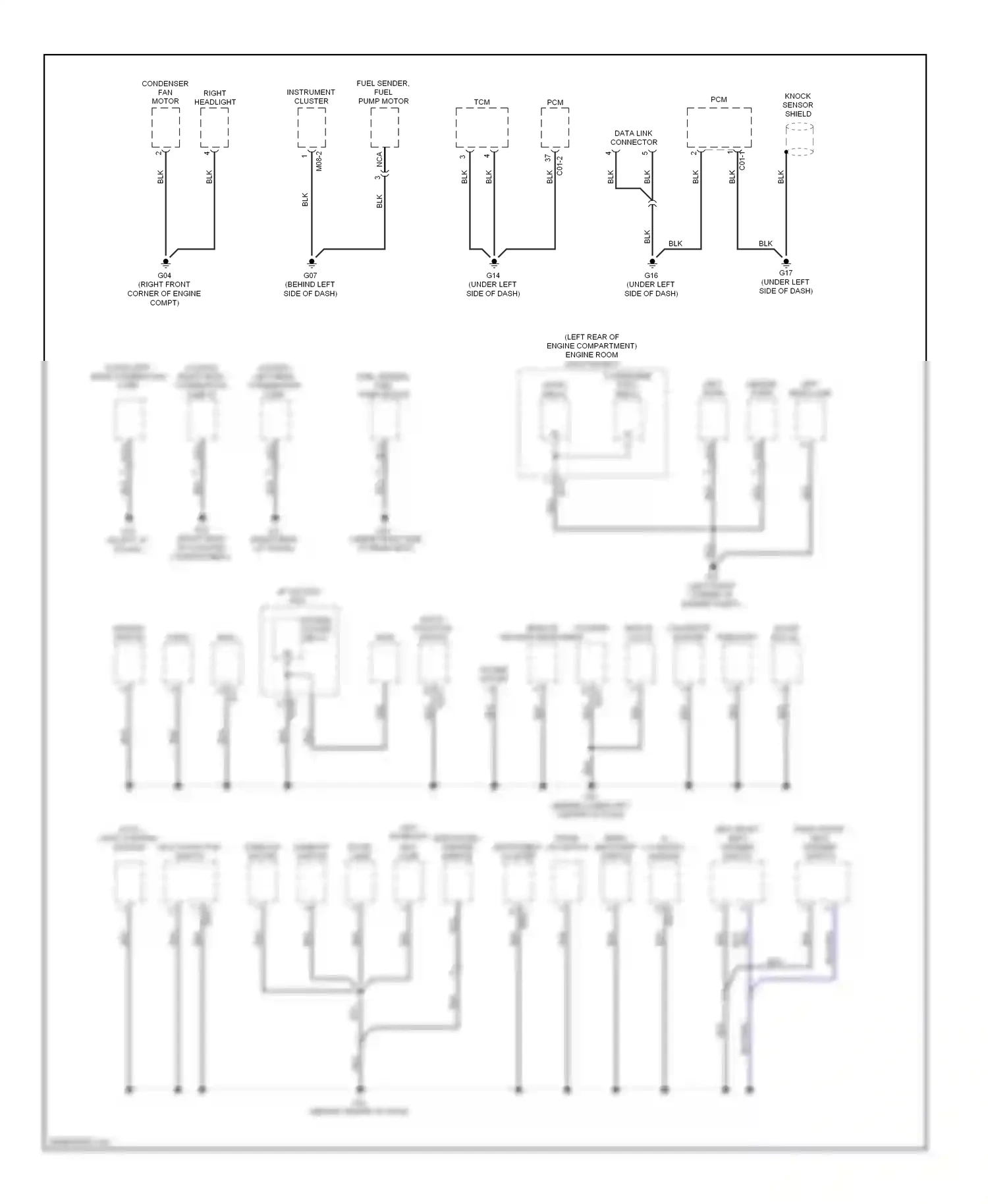 Wiring diagram nca for Kia Spectra II (2004-2008) (13 of 25)