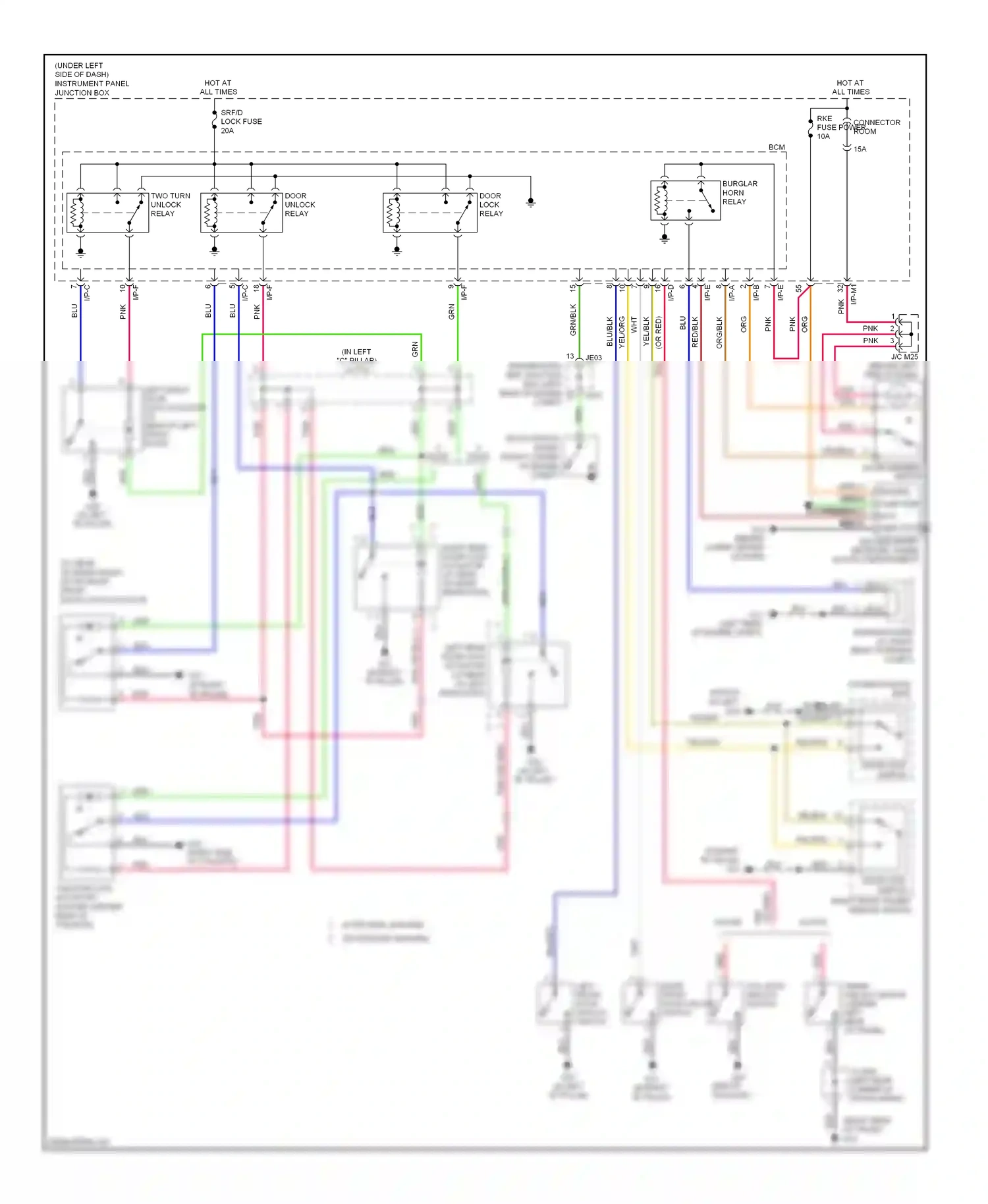 Wiring diagram nca for Kia Spectra II (2004-2008) (7 of 25)