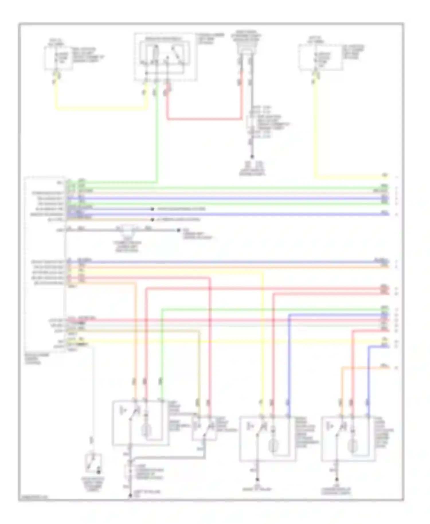 Sportage Kia II facelift (2008-2010): Forced entry circuit (1 of 2)