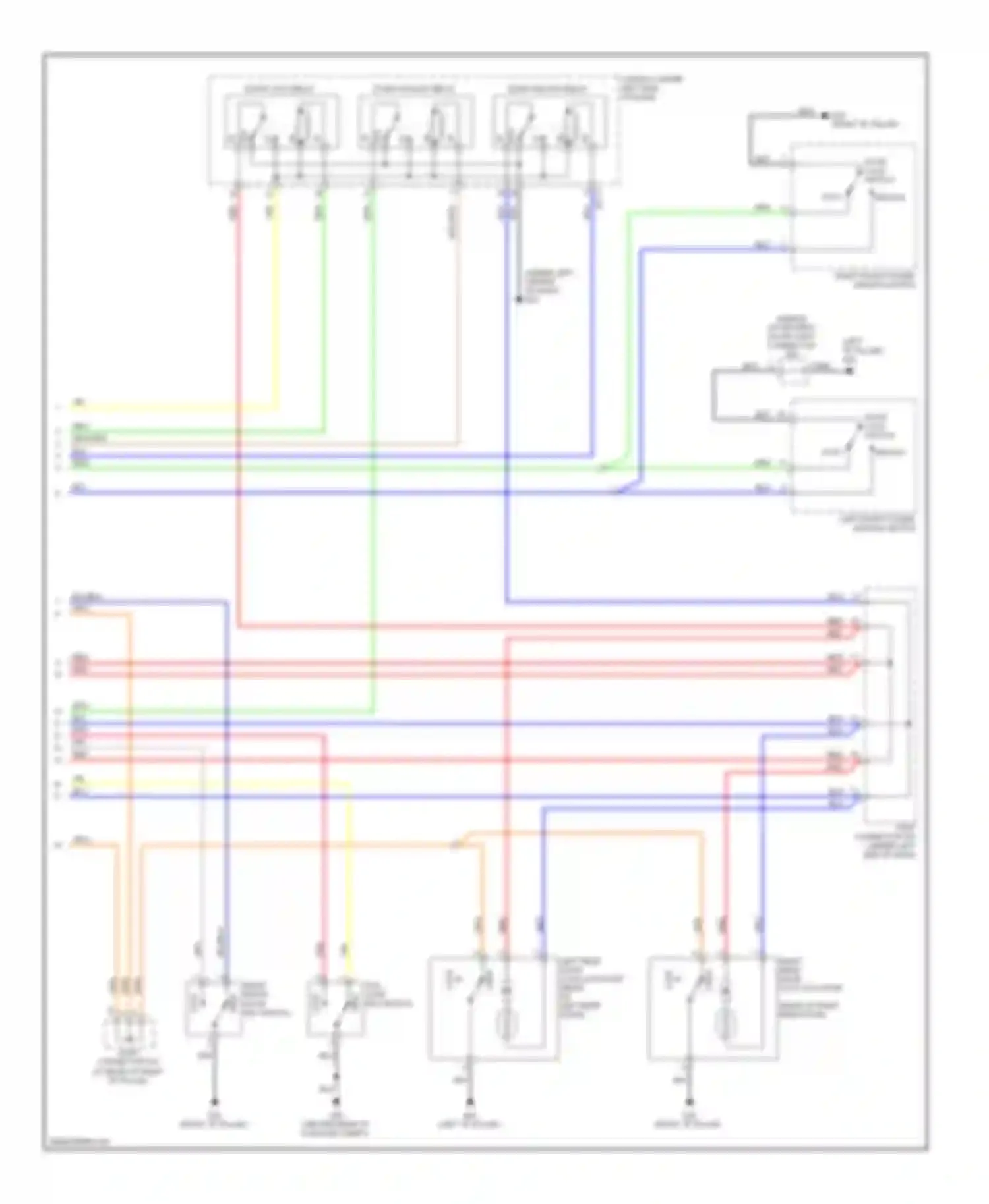 Sportage Kia II facelift (2008-2010): Forced entry circuit (2 of 2)