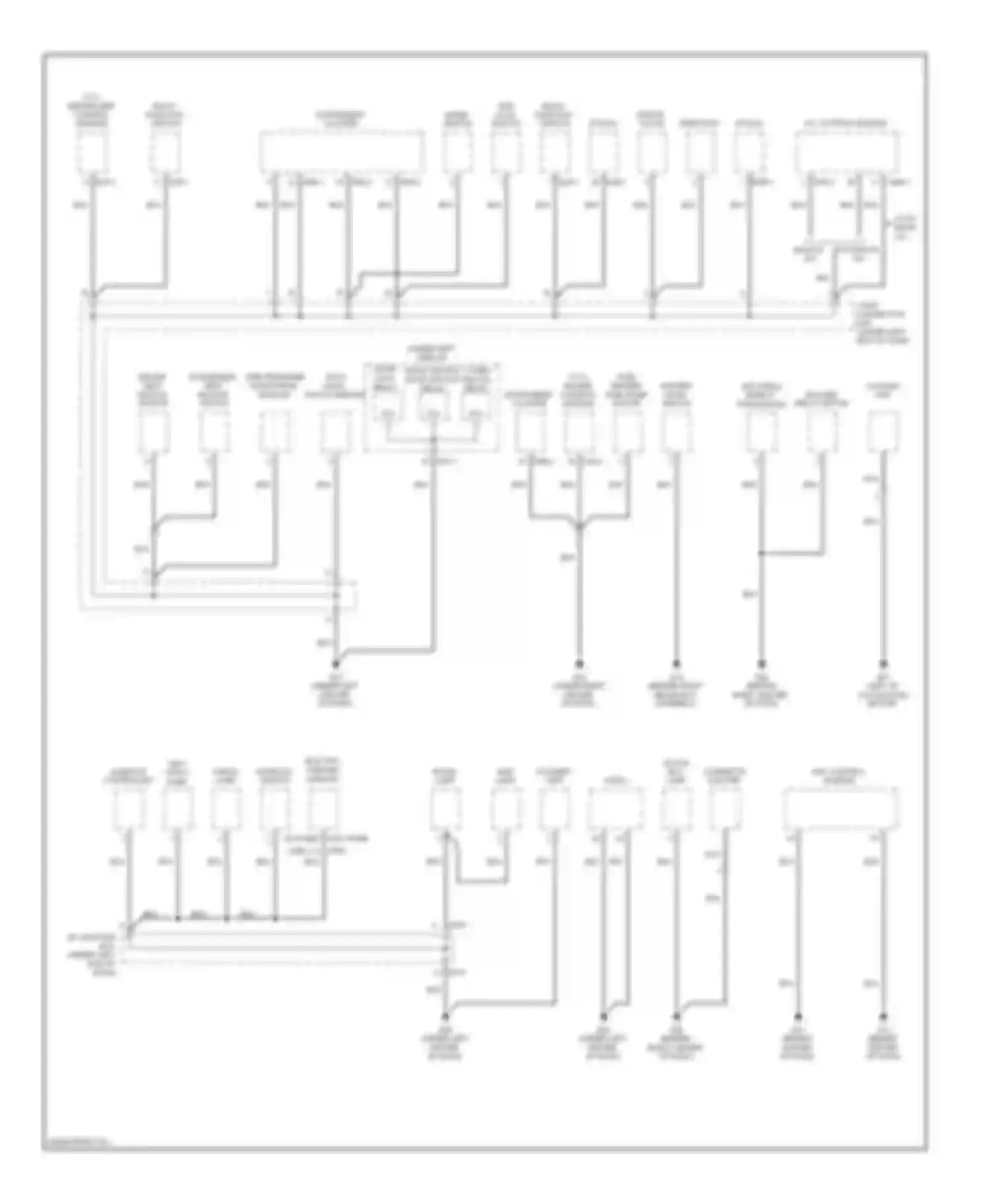 Sportage Kia II facelift (2008-2010): Ground distribution circuit (1 of 3)