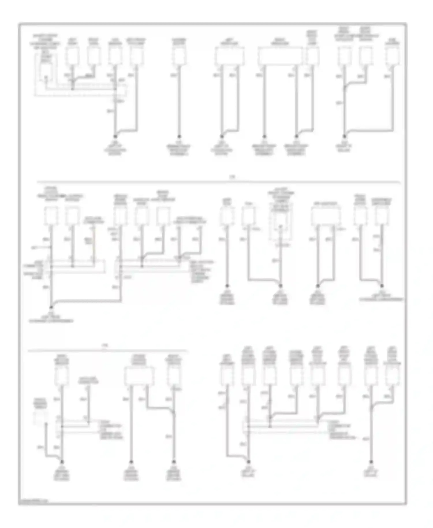 Sportage Kia II facelift (2008-2010): Ground distribution circuit (2 of 3)