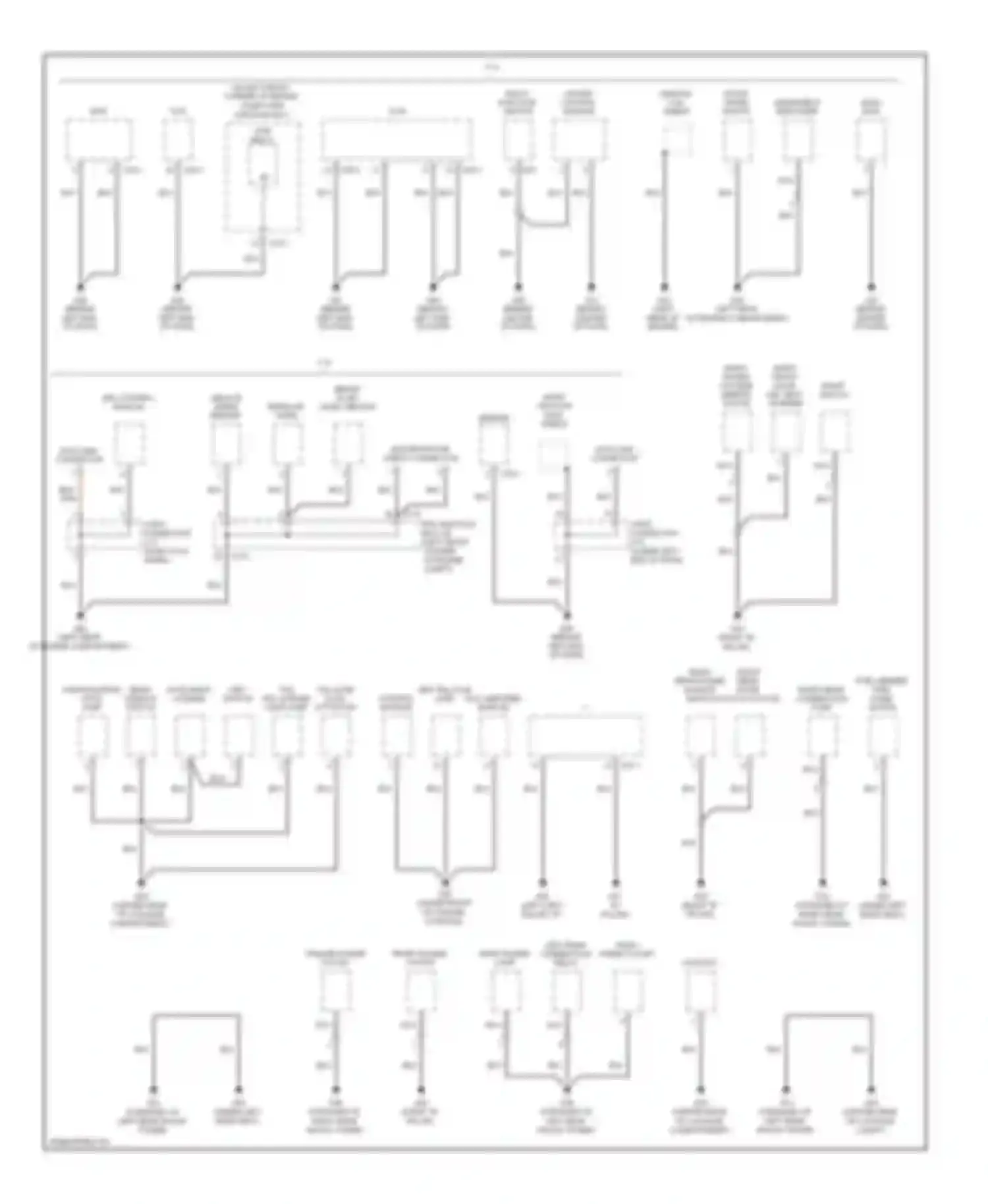 Sportage Kia II facelift (2008-2010): Ground distribution circuit (3 of 3)