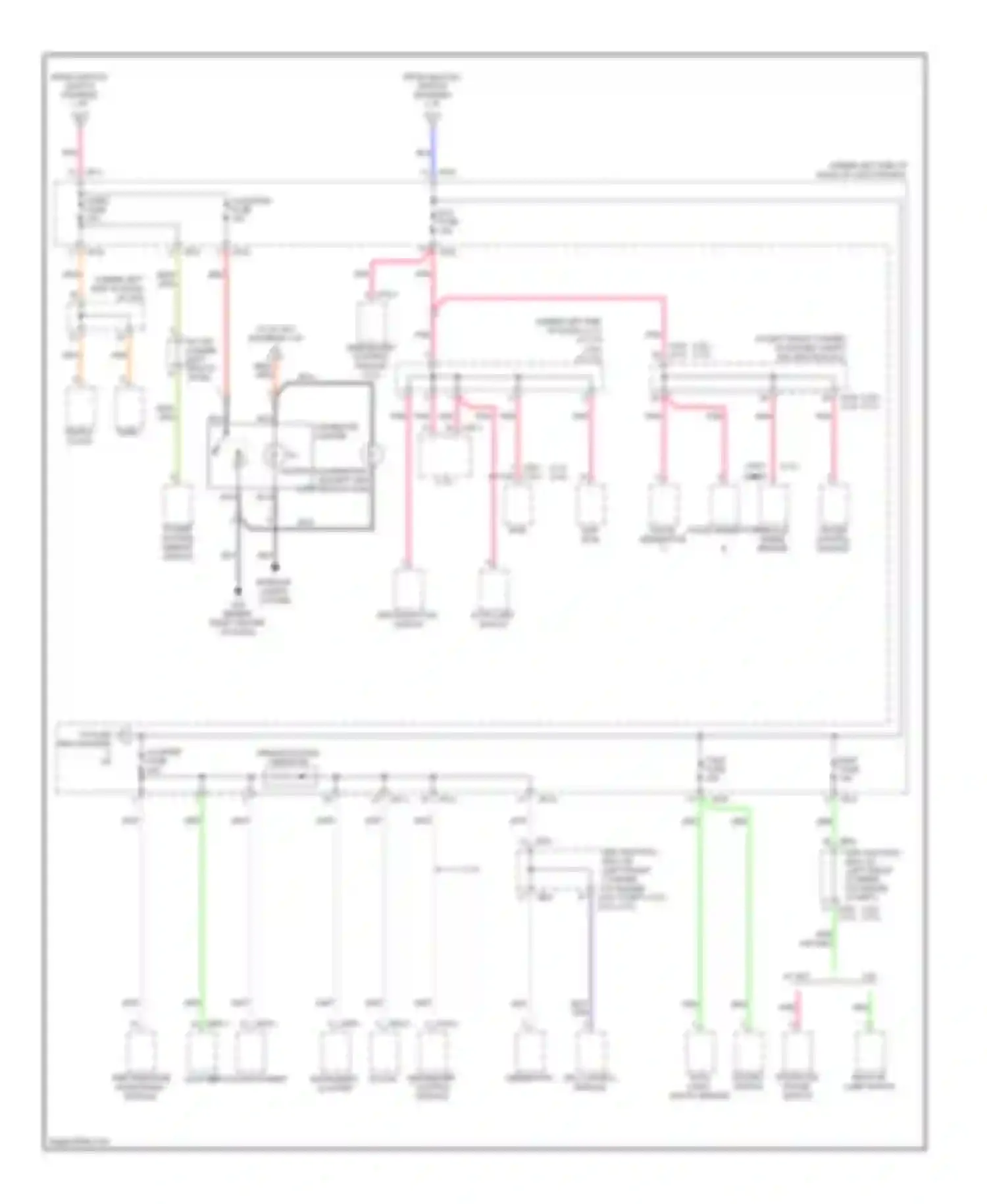 Sportage Kia II facelift (2008-2010): Power distribution circuit (3 of 7)