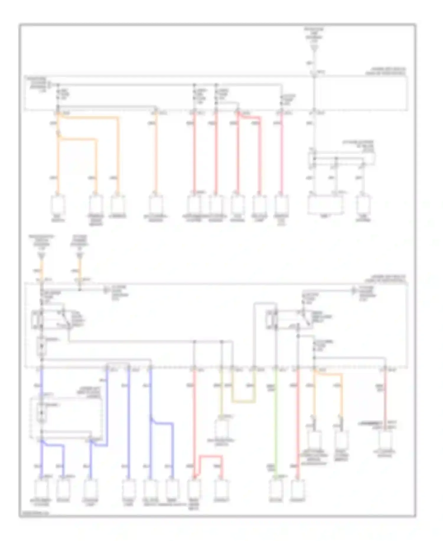 Sportage Kia II facelift (2008-2010): Power distribution circuit (4 of 7)