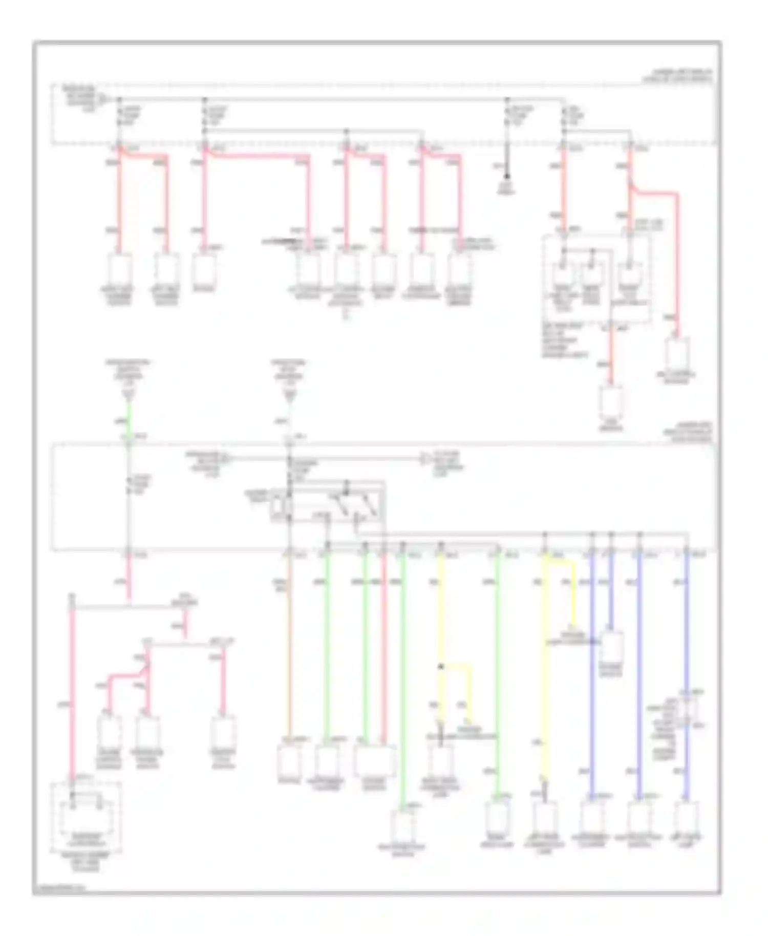 Sportage Kia II facelift (2008-2010): Power distribution circuit (5 of 7)