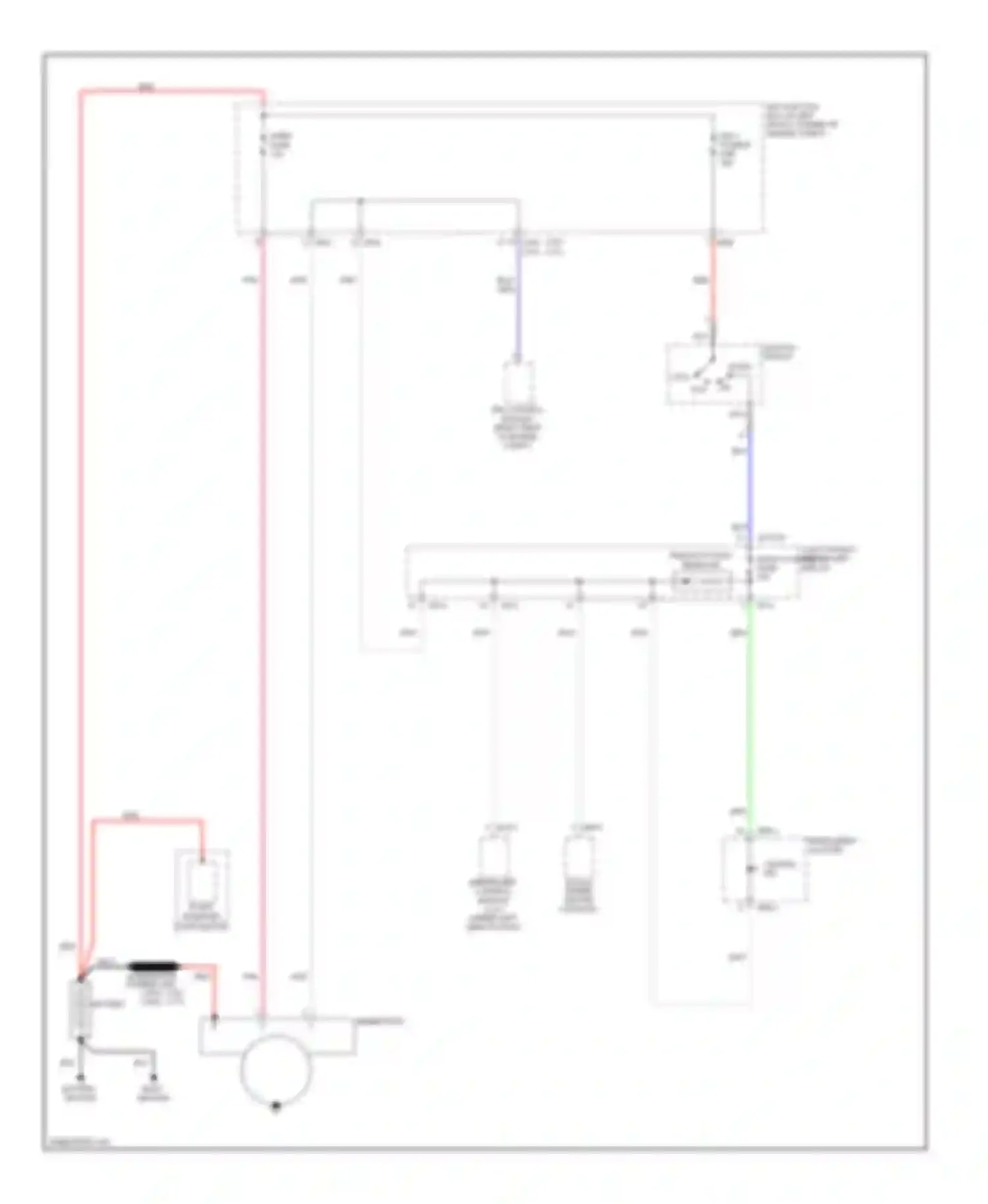 Sportage Kia II facelift (2008-2010): Charging circuit