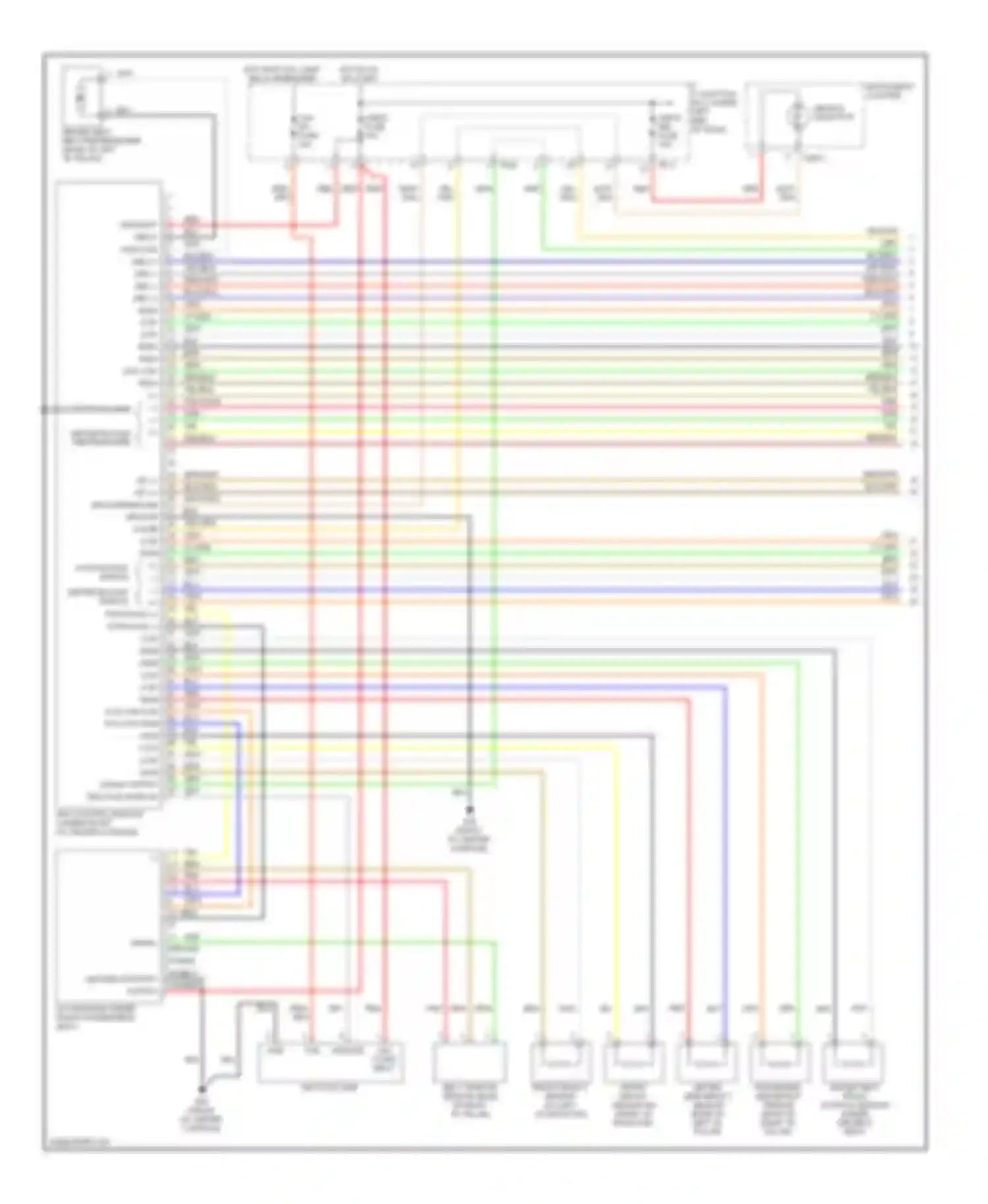 Sportage Kia II facelift (2008-2010): Supplemental restraints circuit (1 of 2)