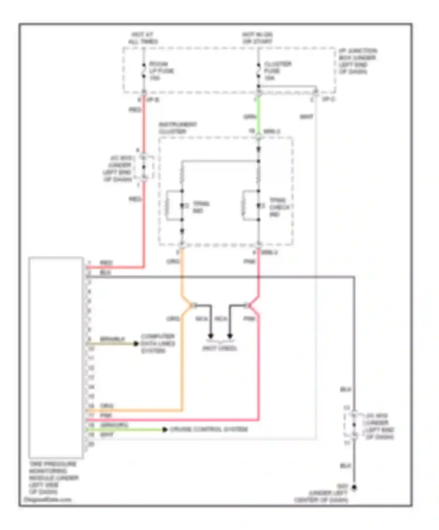 Wiring diagram computer data lines system for Kia Sportage II facelift (2008-2010) (8 of 10)