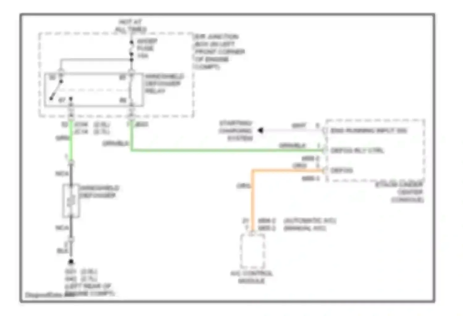 Wiring diagram eng running input sig for Kia Sportage II facelift (2008-2010) (1 of 2)