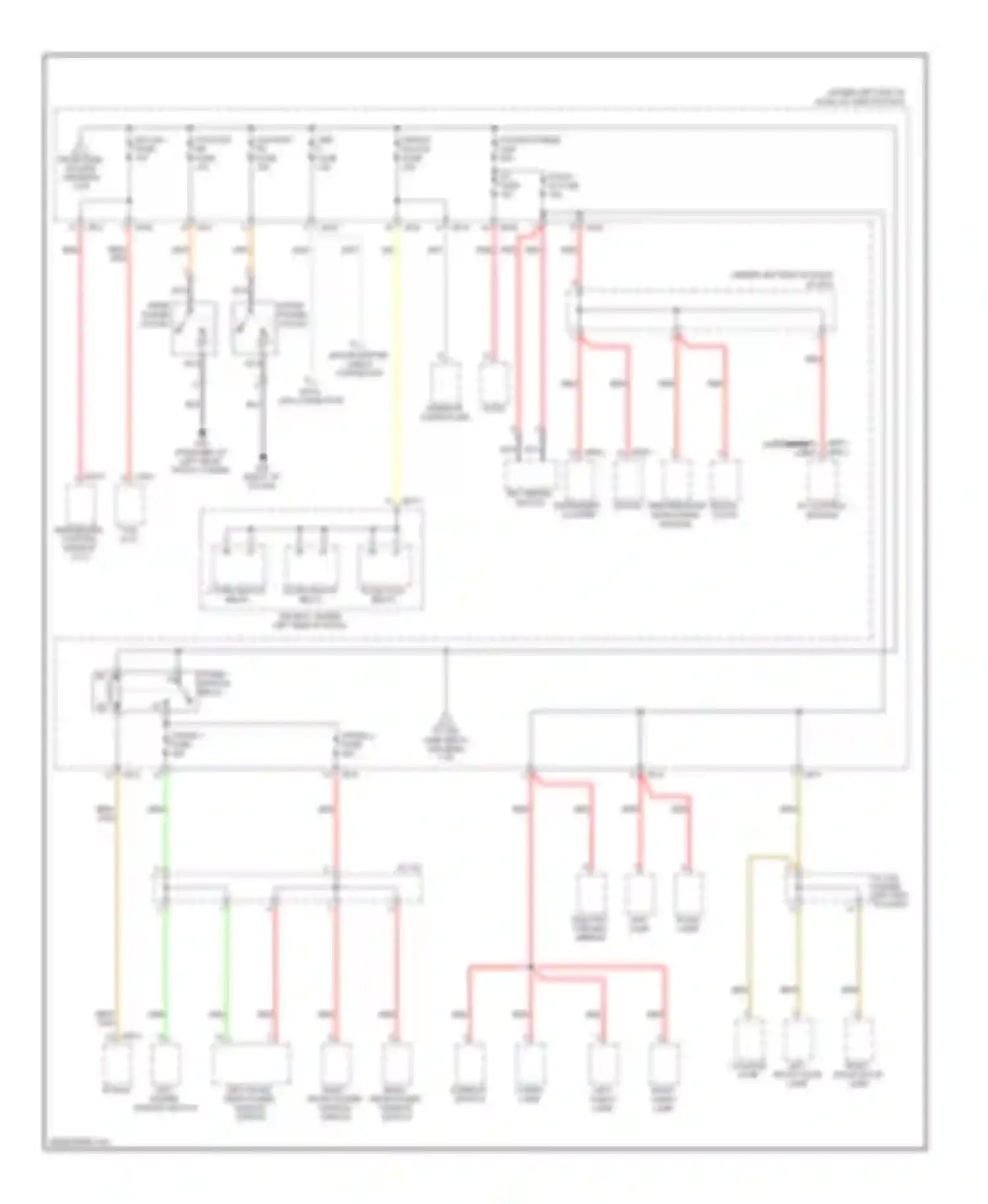 Wiring diagram left front etacm left rear power power window window switch switch for Kia Sportage II facelift (2008-2010) (1 of 1)