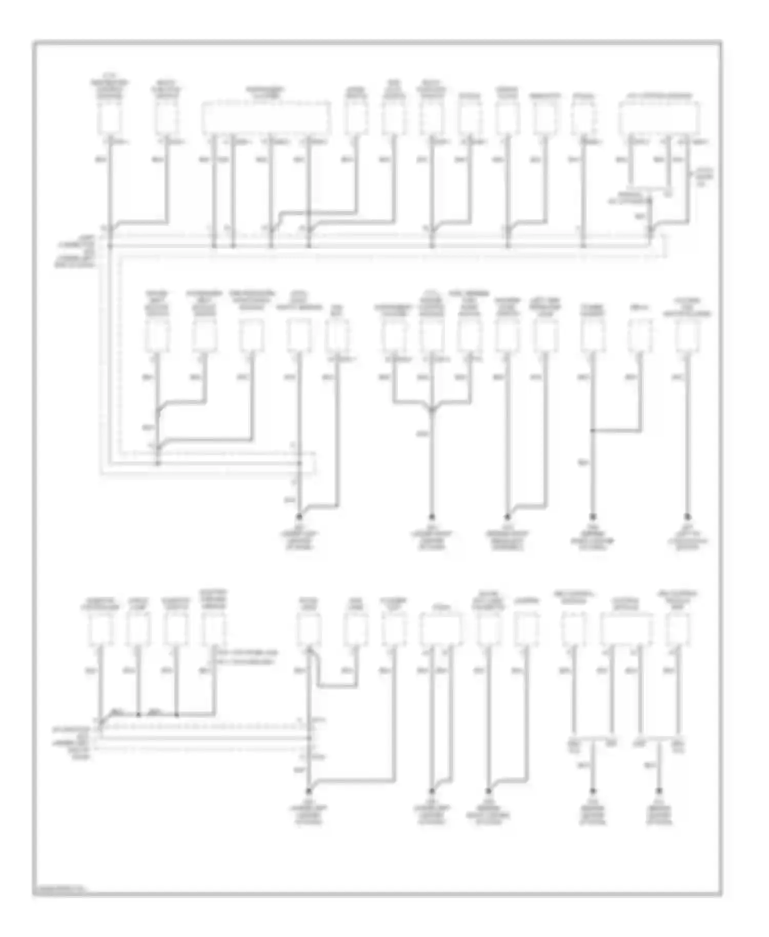 Sportage Kia II (2004-2008): Ground distribution circuit (1 of 3)