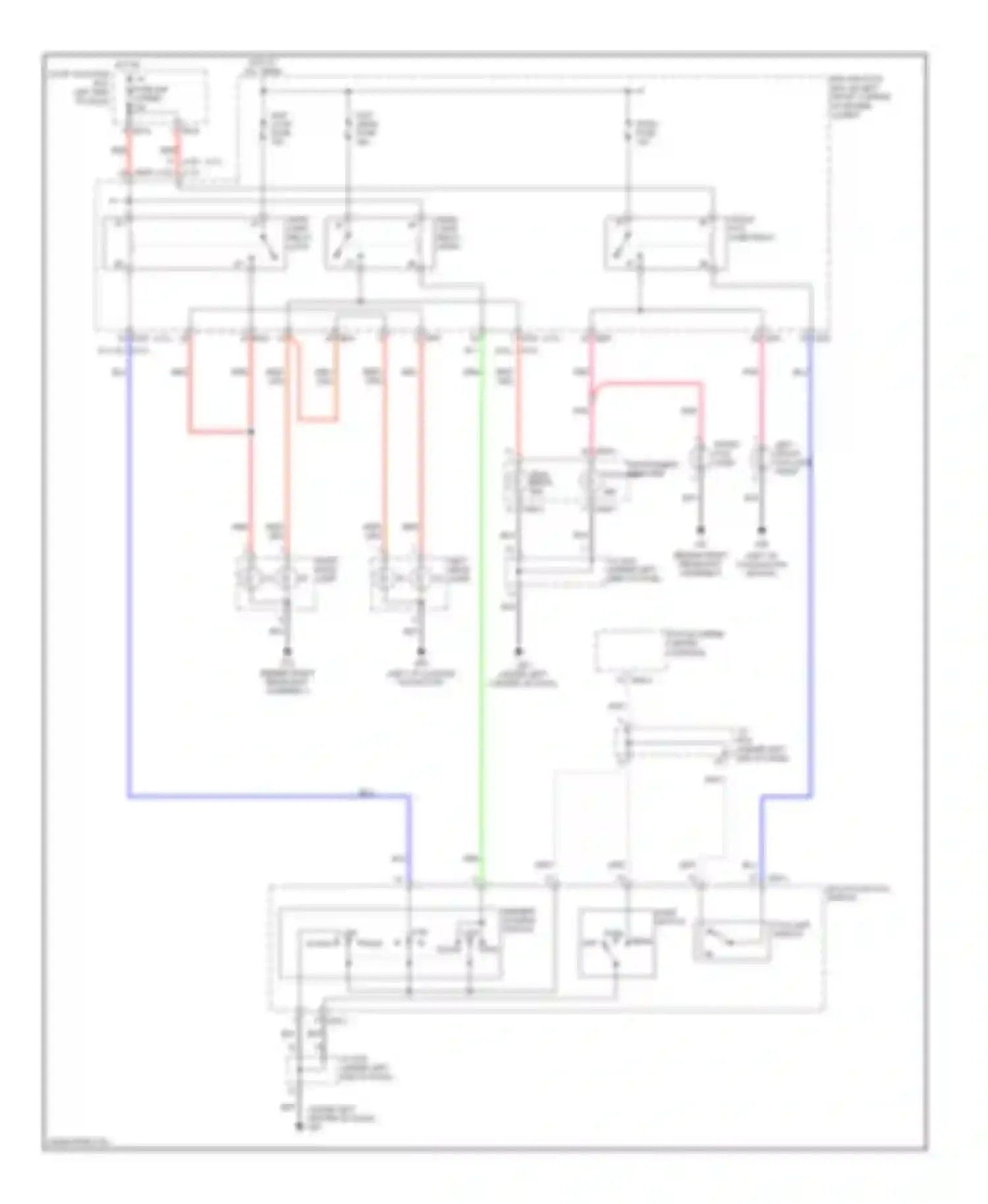 Sportage Kia II (2004-2008): Headlamps circuit, without drl