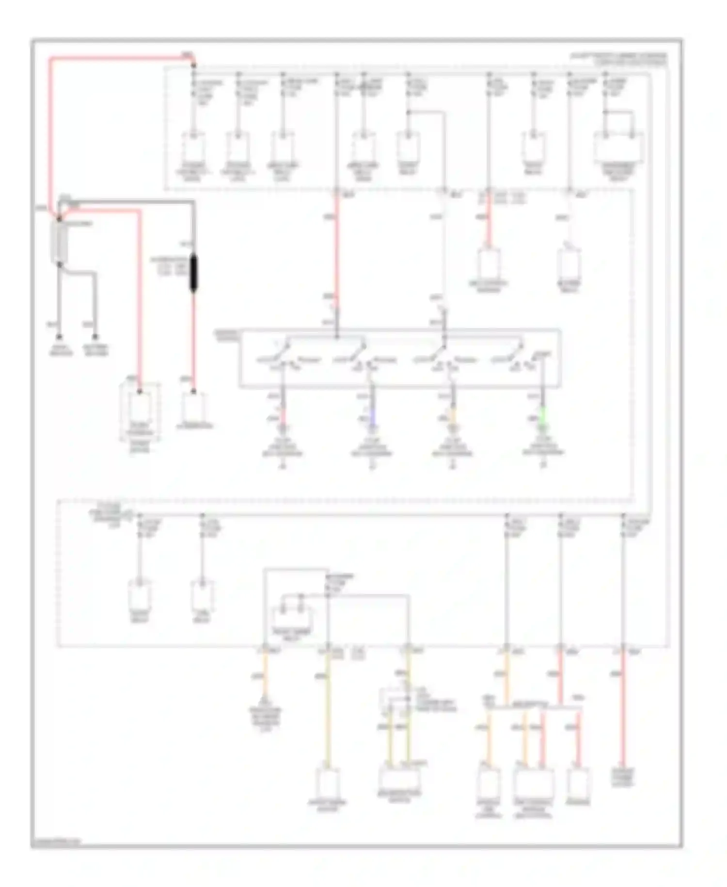 Sportage Kia II (2004-2008): Power distribution circuit (1 of 7)