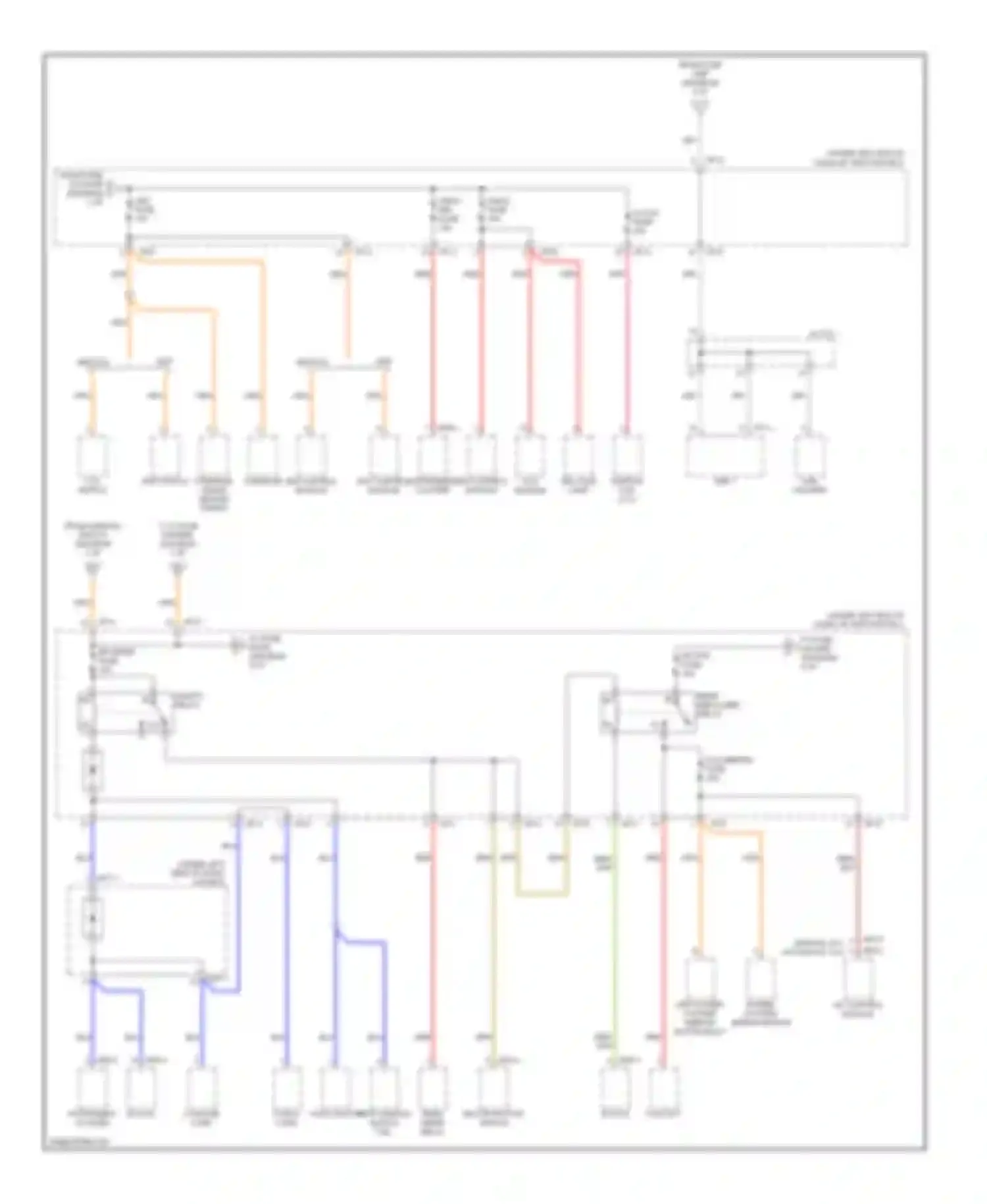 Sportage Kia II (2004-2008): Power distribution circuit (4 of 7)