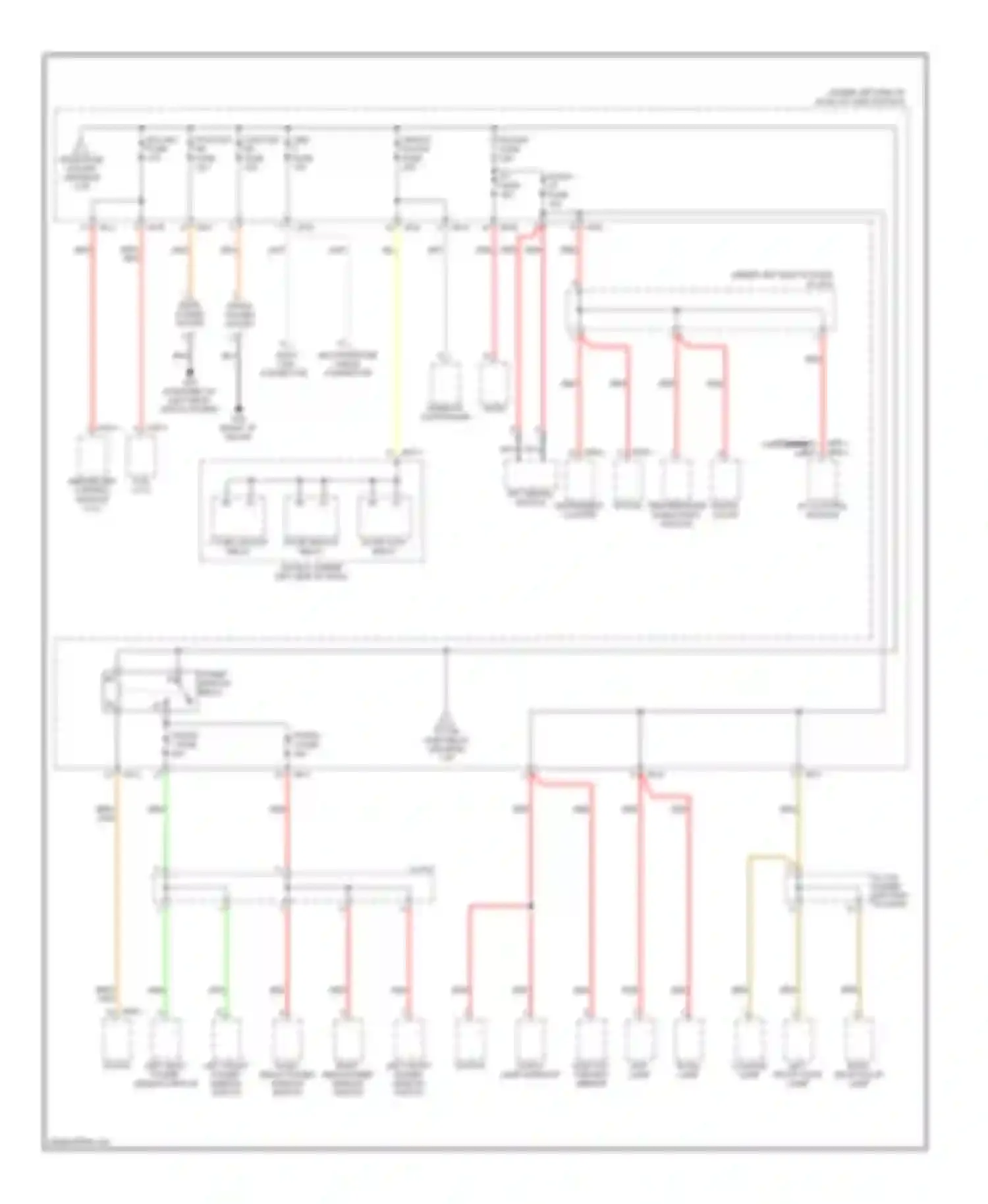 Sportage Kia II (2004-2008): Power distribution circuit (6 of 7)