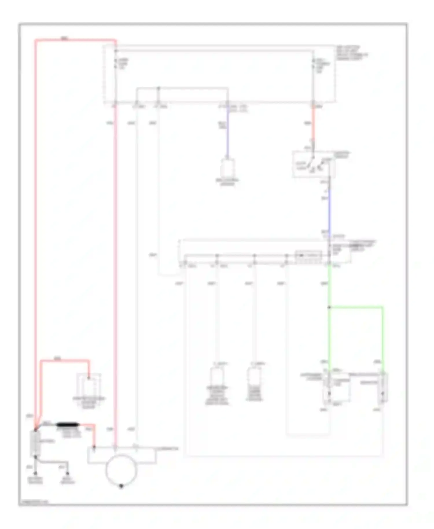 Sportage Kia II (2004-2008): Charging circuit