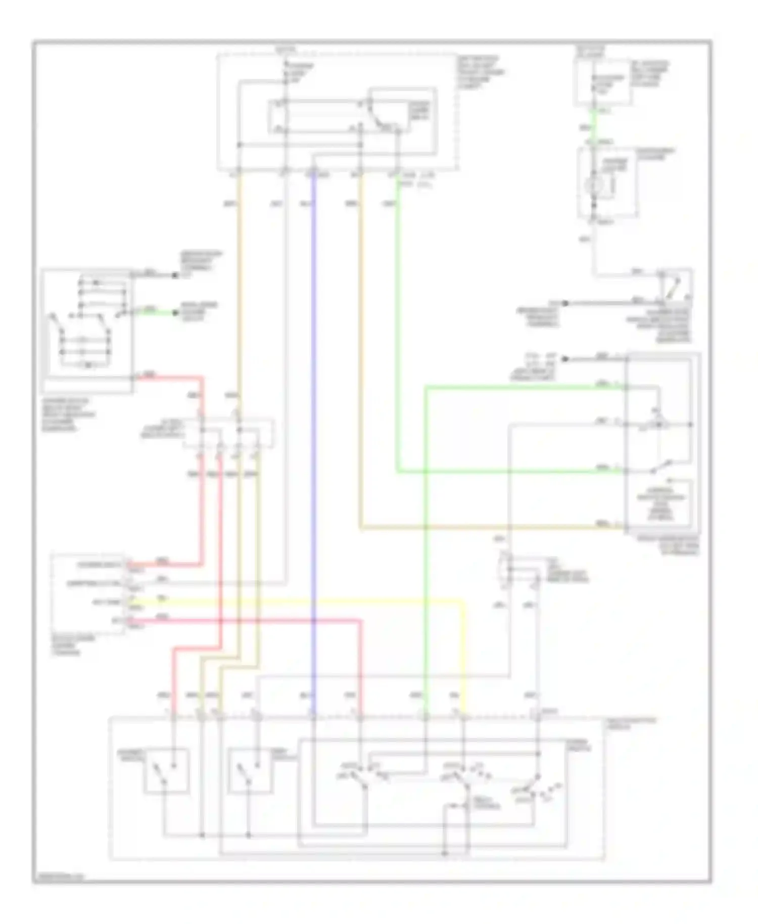 Sportage Kia II (2004-2008): Front wiper/washer circuit