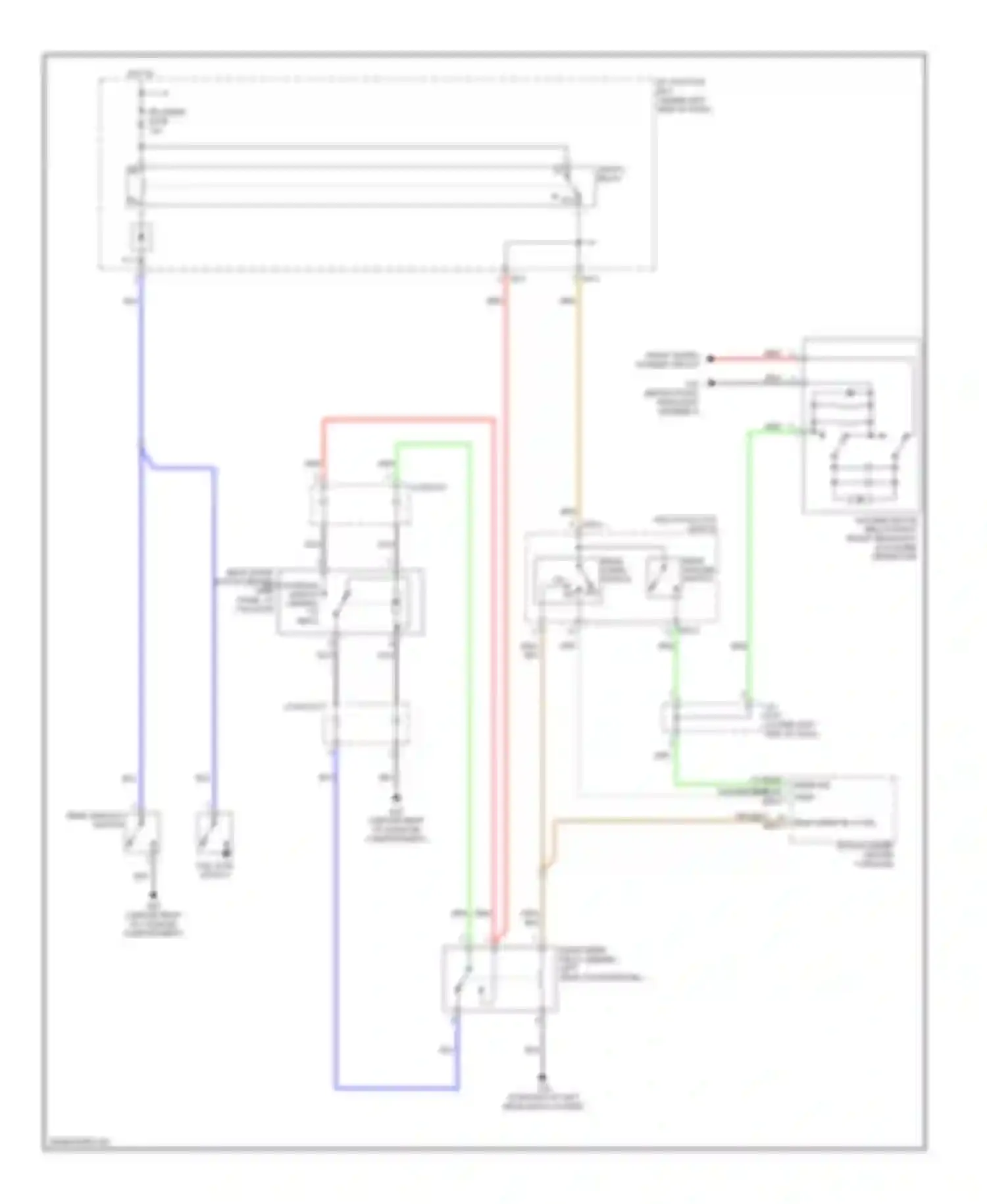 Sportage Kia II (2004-2008): Rear wiper/washer circuit